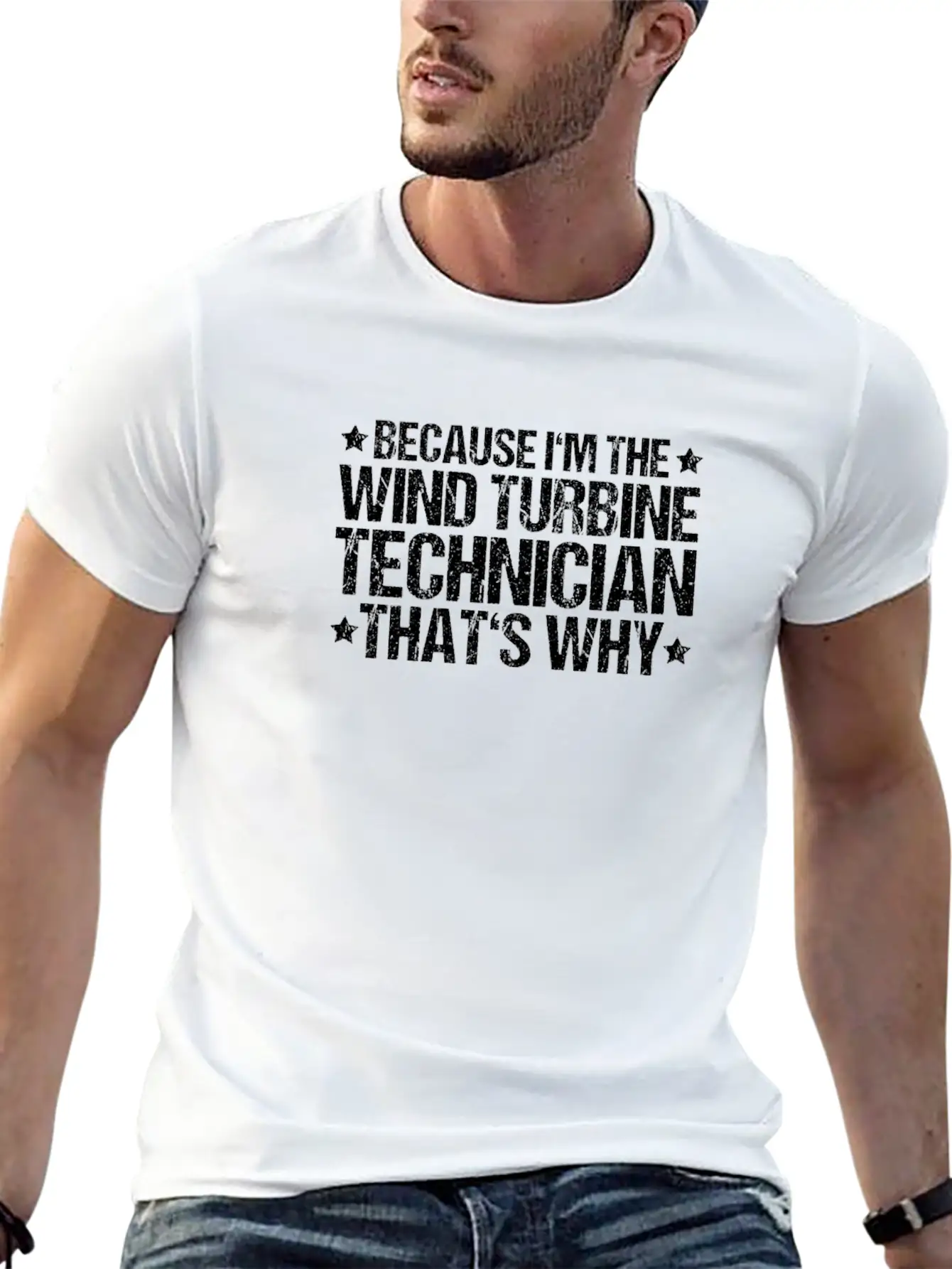 Wind Turbine Technician Wind Technician Wind Power Lightweight Cotton T-Shirt – Daily Comfort Graphic Shirt