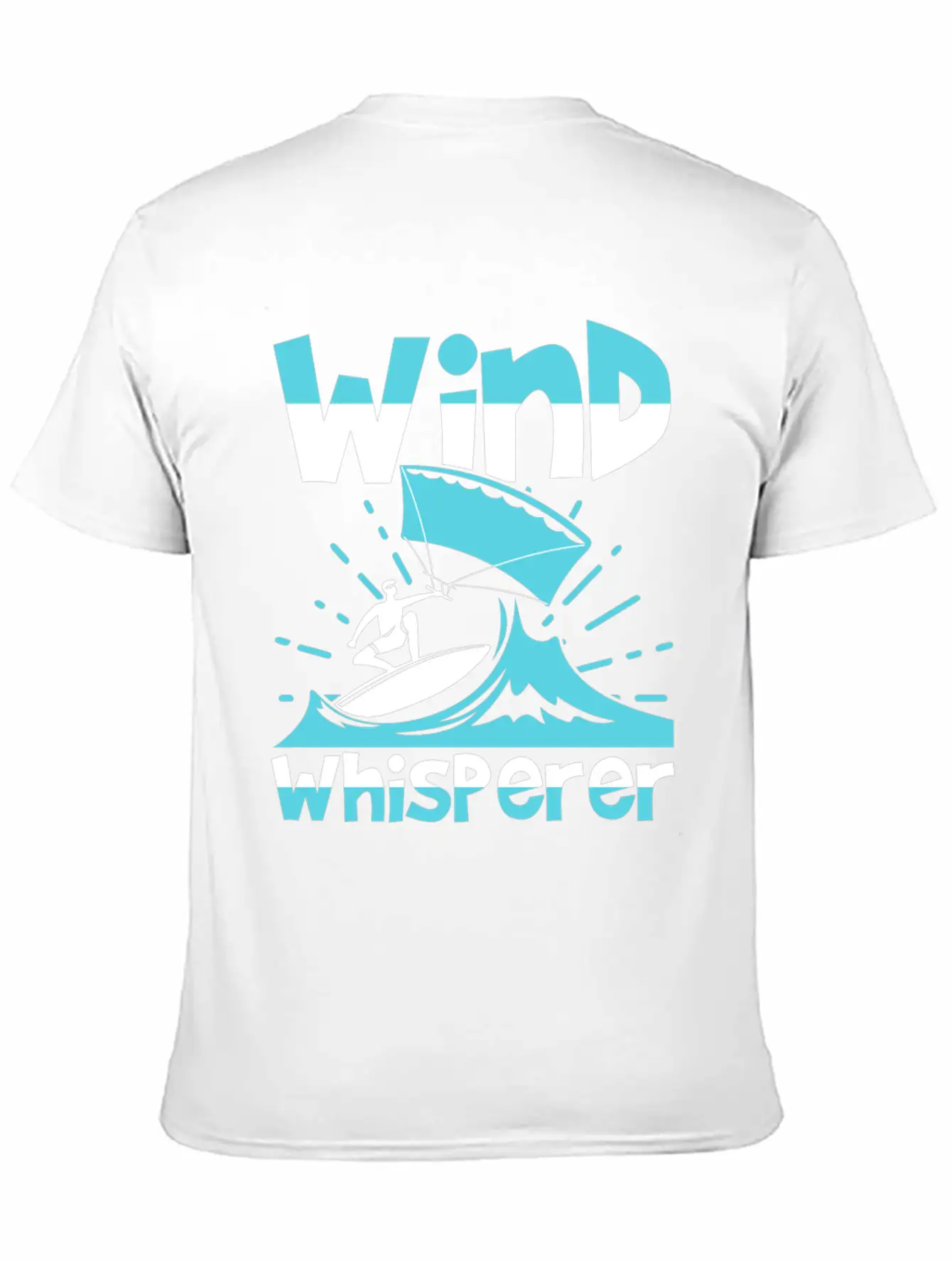 Wind Whisperer Funny Kitesurfing Kitesurfer Basic Graphic T-Shirt – Daily Comfort In Soft Cotton
