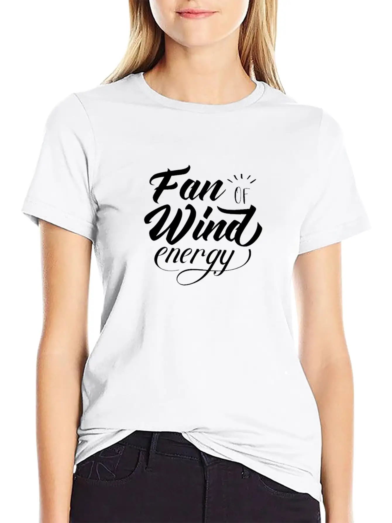 Windmill Wind Power Wind Energy Renewable Green Essential Cotton Tee For Daily Outfits – Unisex Style