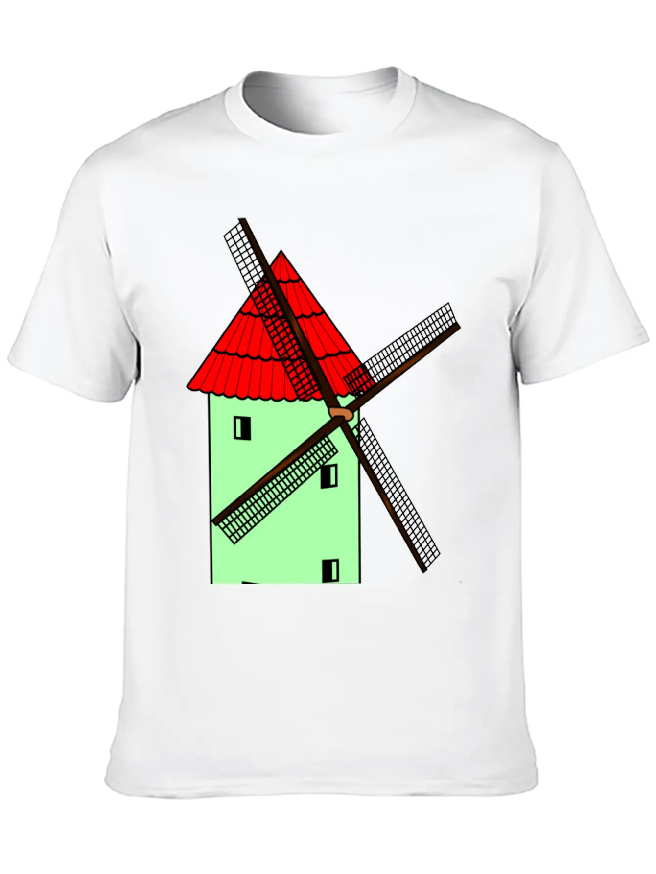 Windmill Windmuehle Wind Turbine Windrad32 Unisex Casual T-Shirt ��� Clean Design For Daily Comfort