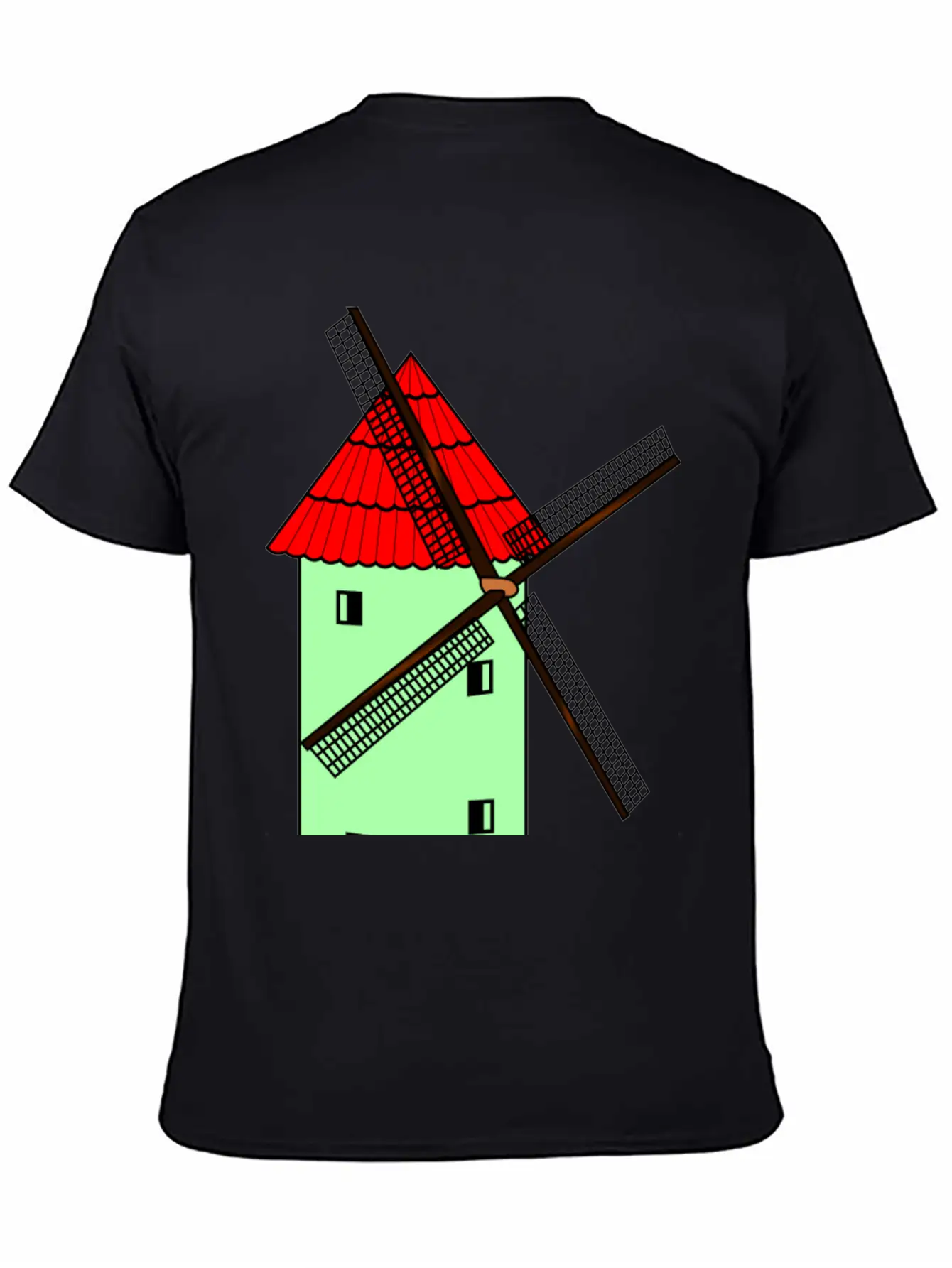 Windmill Windmuehle Wind Turbine Windrad32 Unisex Casual T-Shirt ��� Clean Design For Daily Comfort
