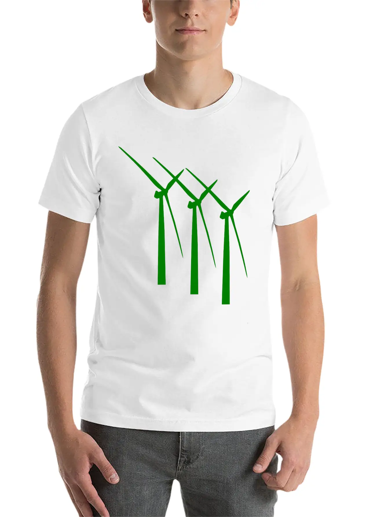 Windmill Windmuehle Wind Turbine Windrad41 Basic Graphic T-Shirt – Daily Comfort In Soft Cotton