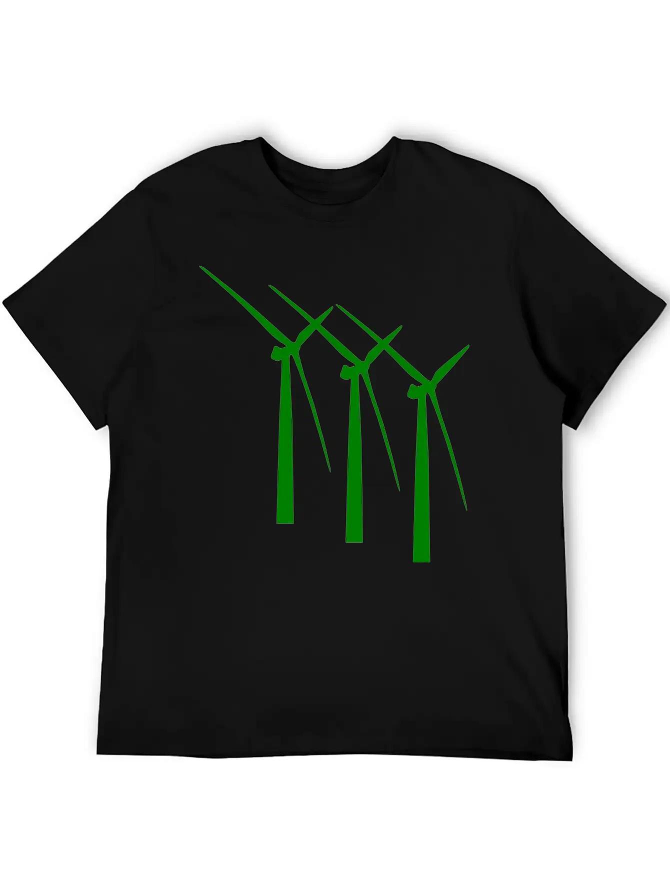 Windmill Windmuehle Wind Turbine Windrad41 Basic Graphic T-Shirt – Daily Comfort In Soft Cotton
