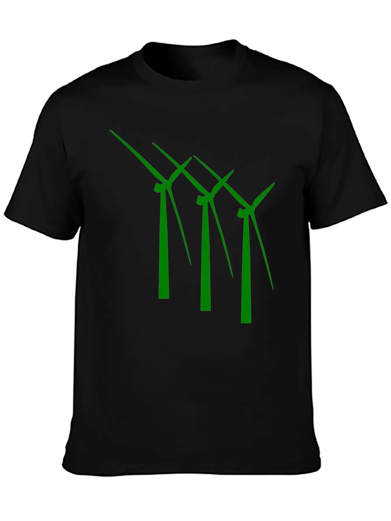 Windmill Windmuehle Wind Turbine Windrad41 Basic Graphic T-Shirt – Daily Comfort In Soft Cotton