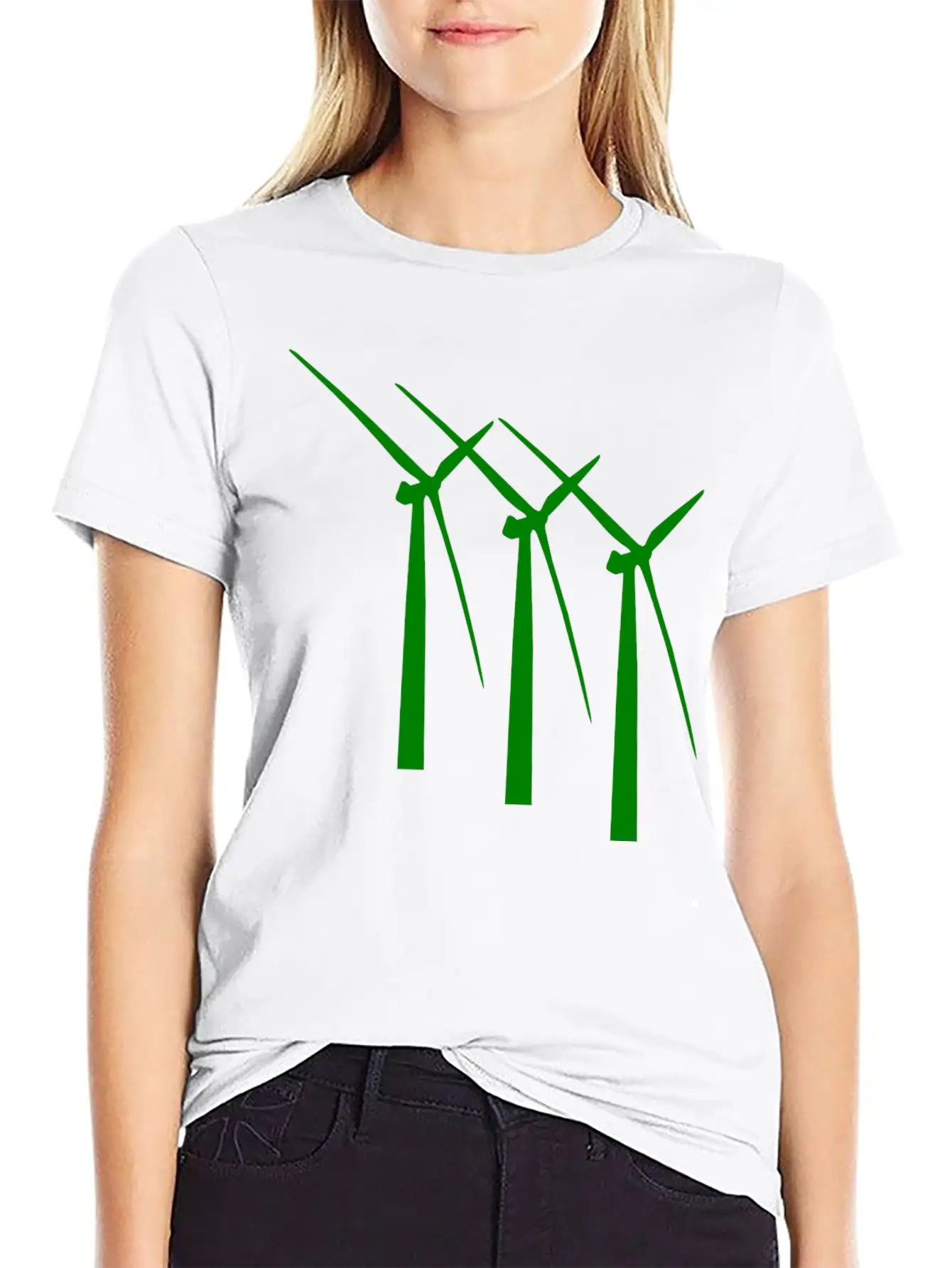 Windmill Windmuehle Wind Turbine Windrad41 Basic Graphic T-Shirt – Daily Comfort In Soft Cotton