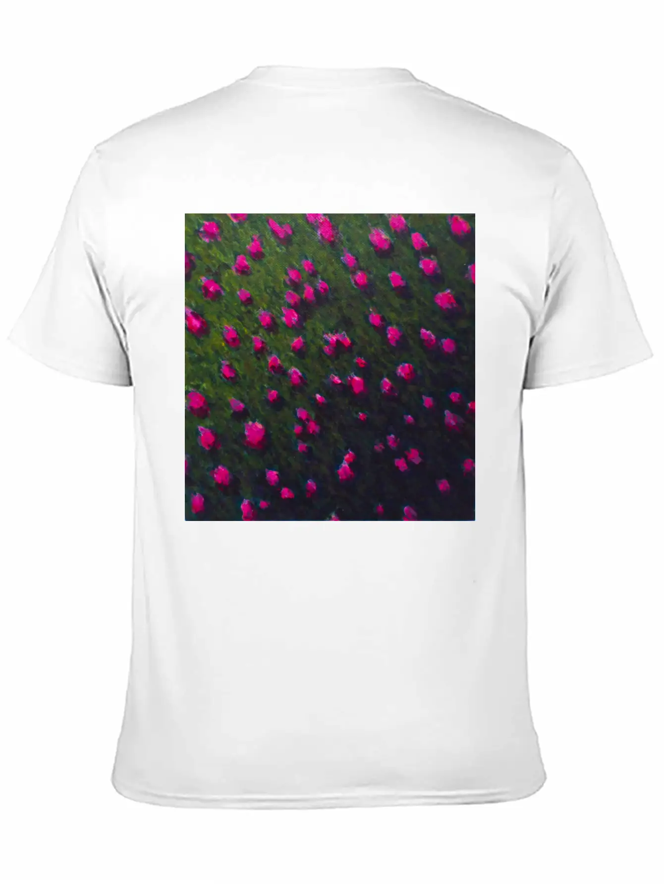 Windswept Flower Field Unisex Casual T-Shirt – Clean Design For Daily Comfort