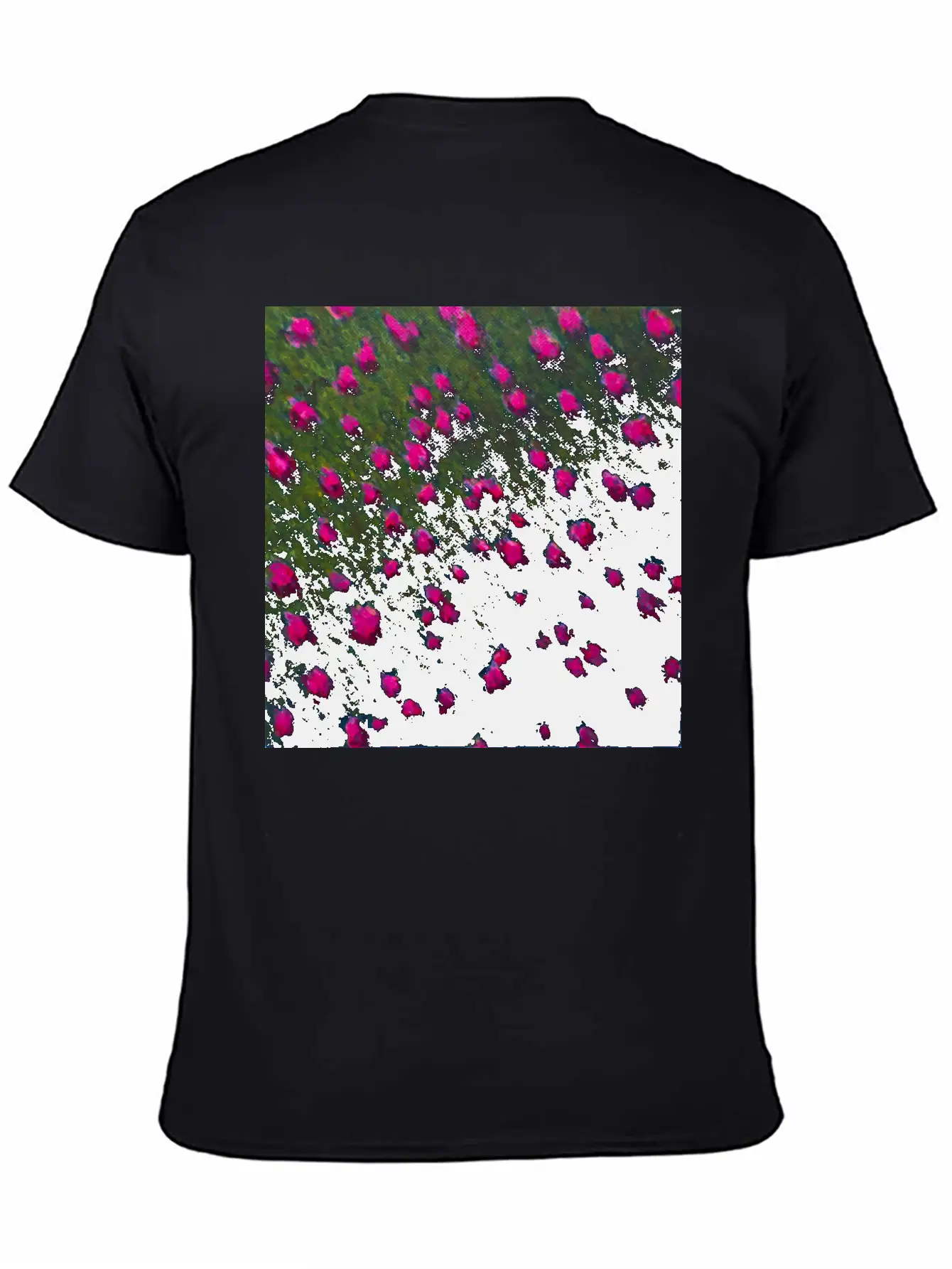 Windswept Flower Field Unisex Casual T-Shirt – Clean Design For Daily Comfort