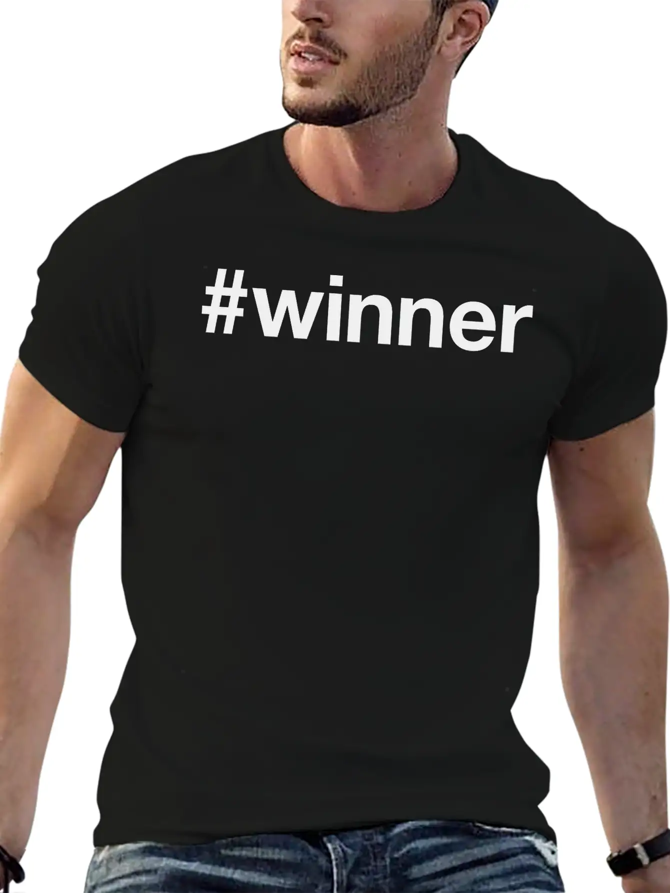 WINNER Classic Fit Graphic Tee For Daily Comfort – Unisex Cotton Shirt
