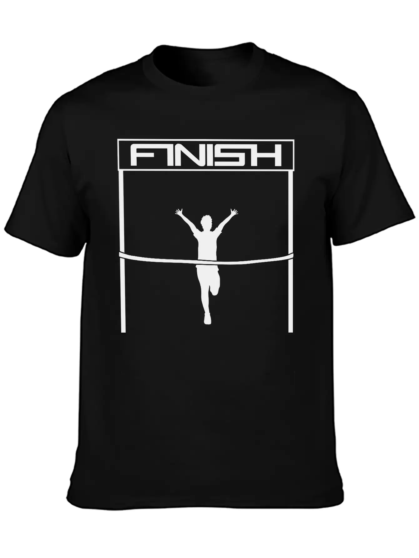 Winner Finish Goal Finish Red Ribbon Goal Race Fas Lightweight Cotton T-Shirt – Daily Comfort Graphic Shirt