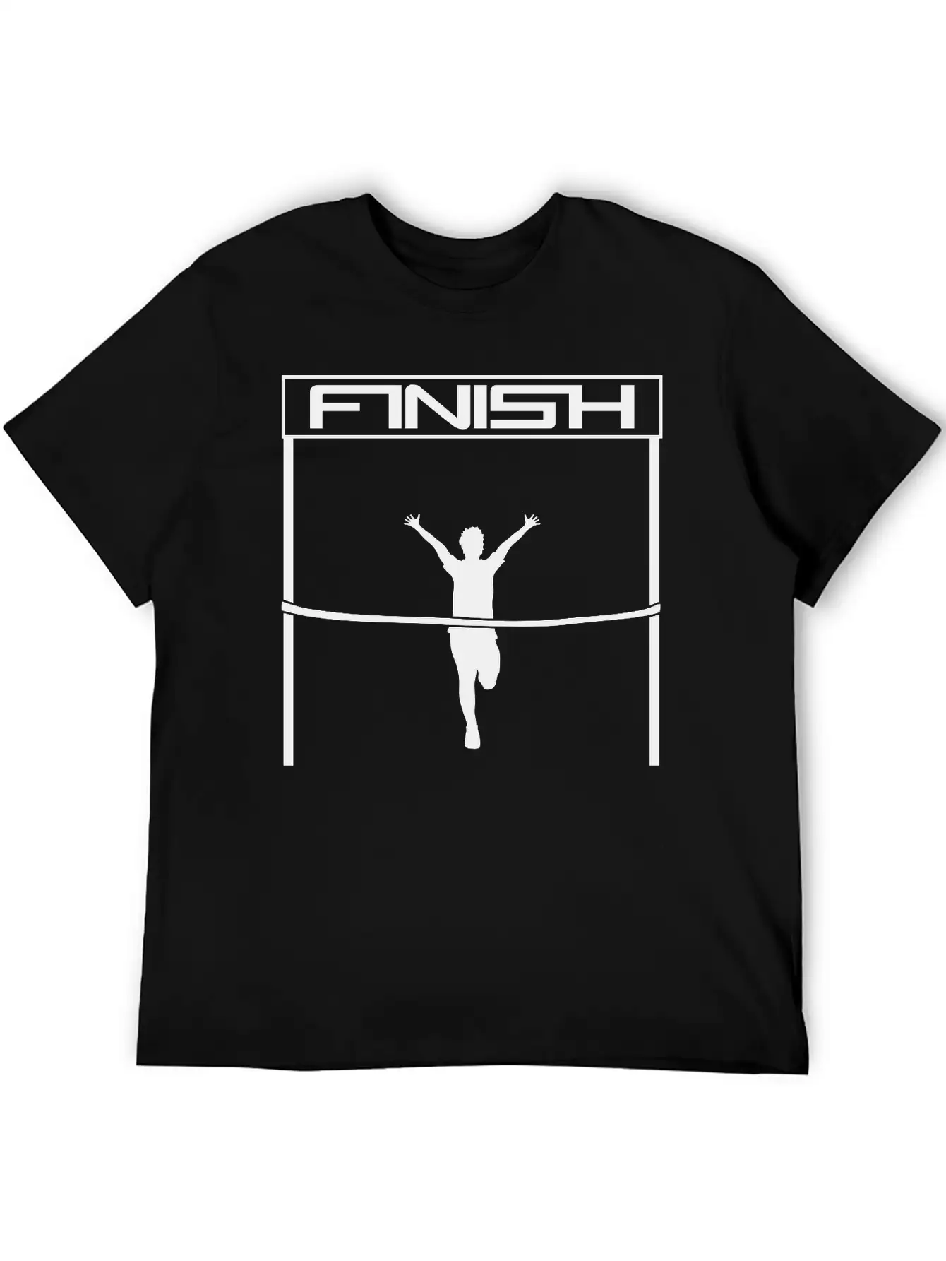 Winner Finish Goal Finish Red Ribbon Goal Race Fas Lightweight Cotton T-Shirt – Daily Comfort Graphic Shirt