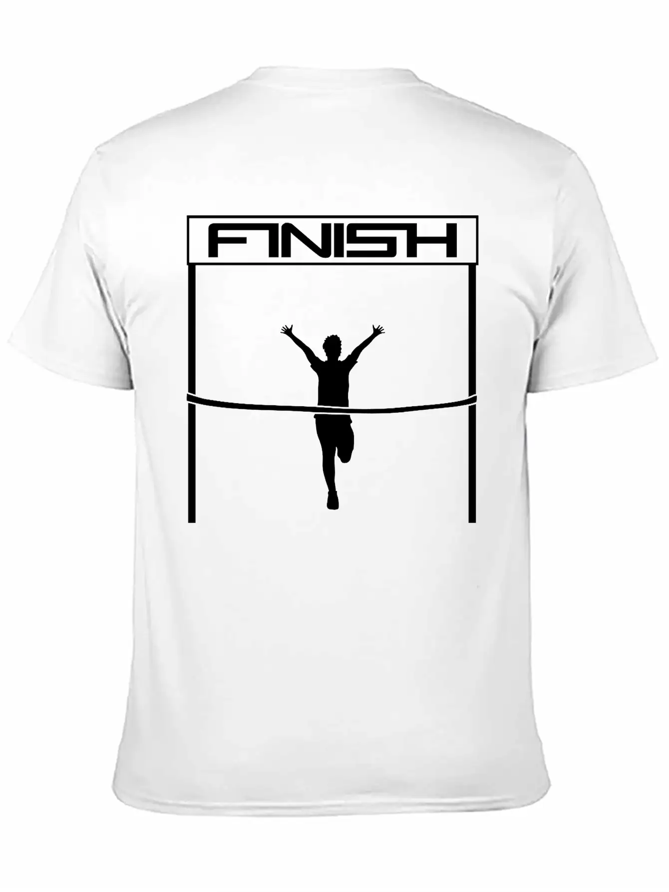 Winner Finish Goal Finish Red Ribbon Goal Race Fas Lightweight Cotton T-Shirt – Daily Comfort Graphic Shirt