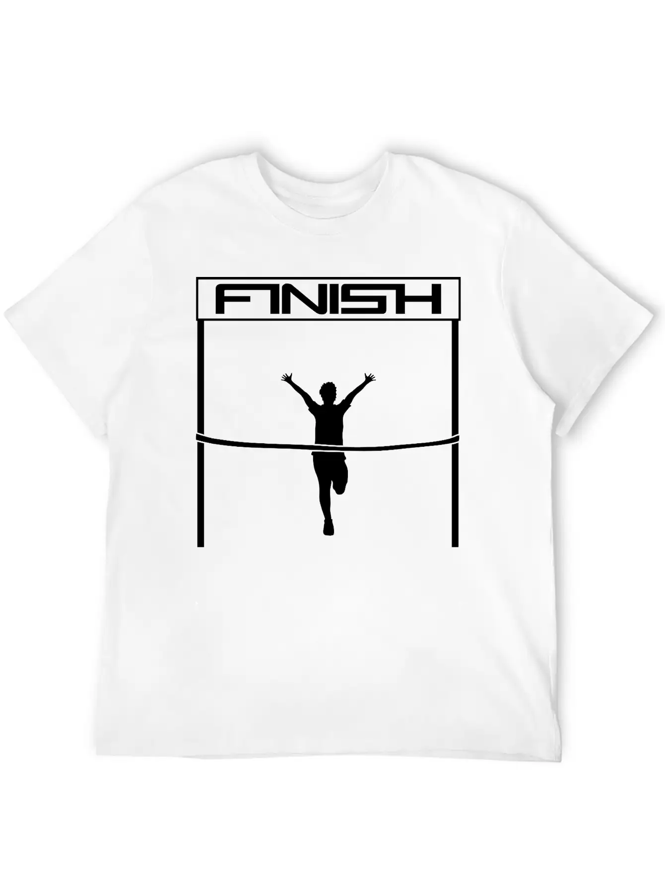 Winner Finish Goal Finish Red Ribbon Goal Race Fas Lightweight Cotton T-Shirt – Daily Comfort Graphic Shirt