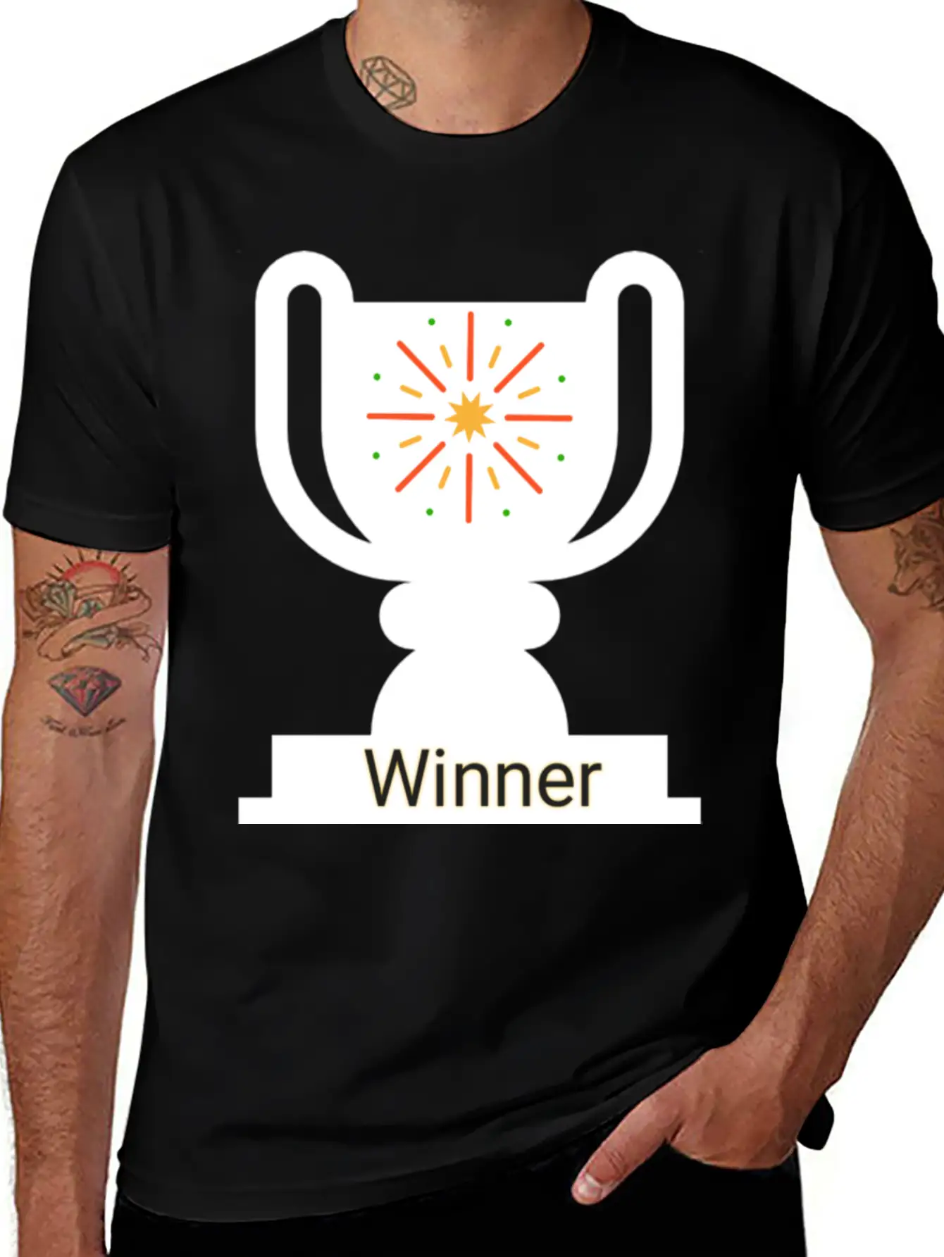 Winner Unisex Casual T-Shirt – Clean Design For Daily Comfort