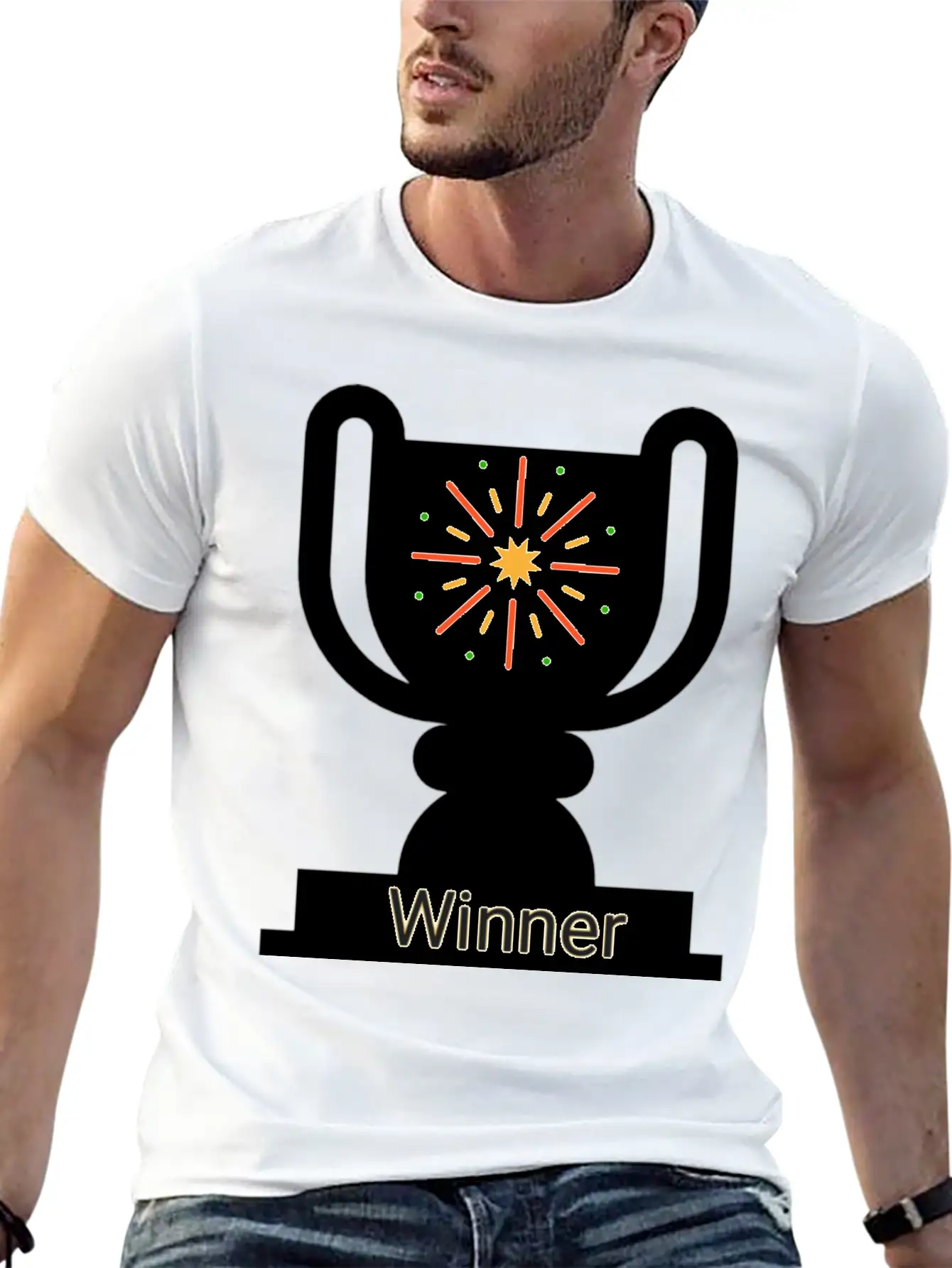 Winner Unisex Casual T-Shirt – Clean Design For Daily Comfort