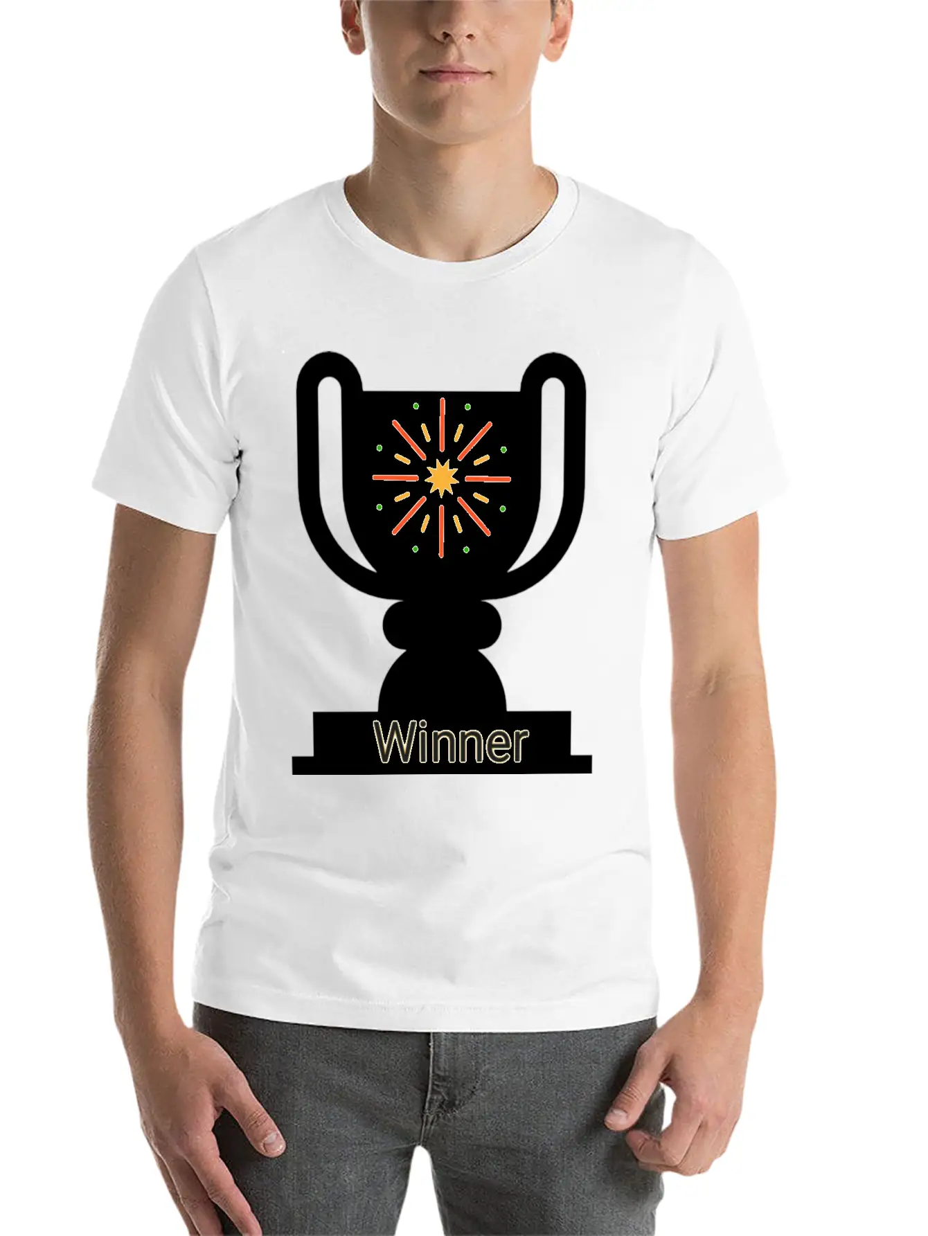Winner Unisex Casual T-Shirt – Clean Design For Daily Comfort