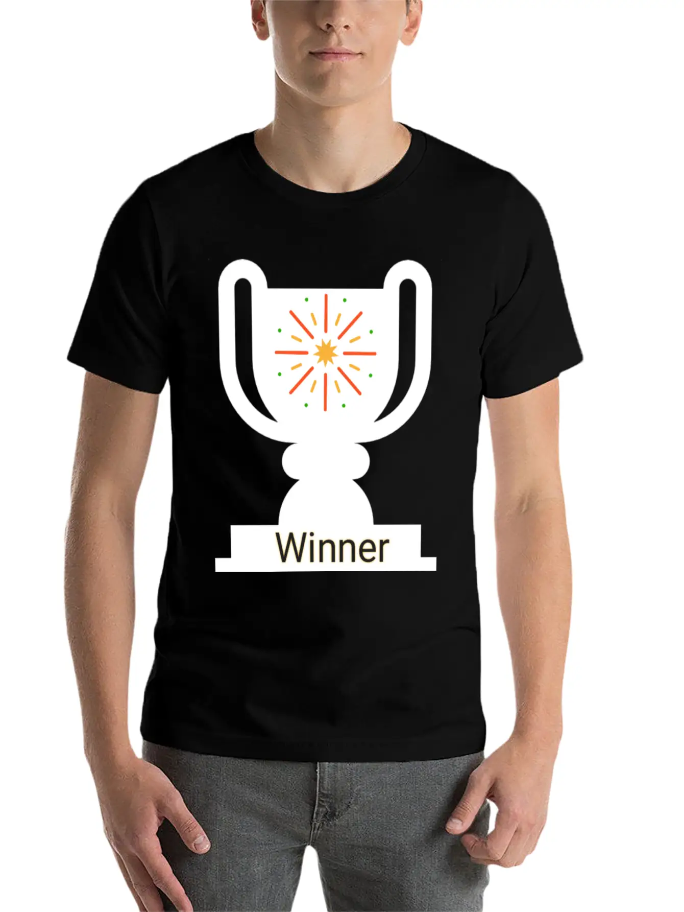 Winner Unisex Casual T-Shirt – Clean Design For Daily Comfort