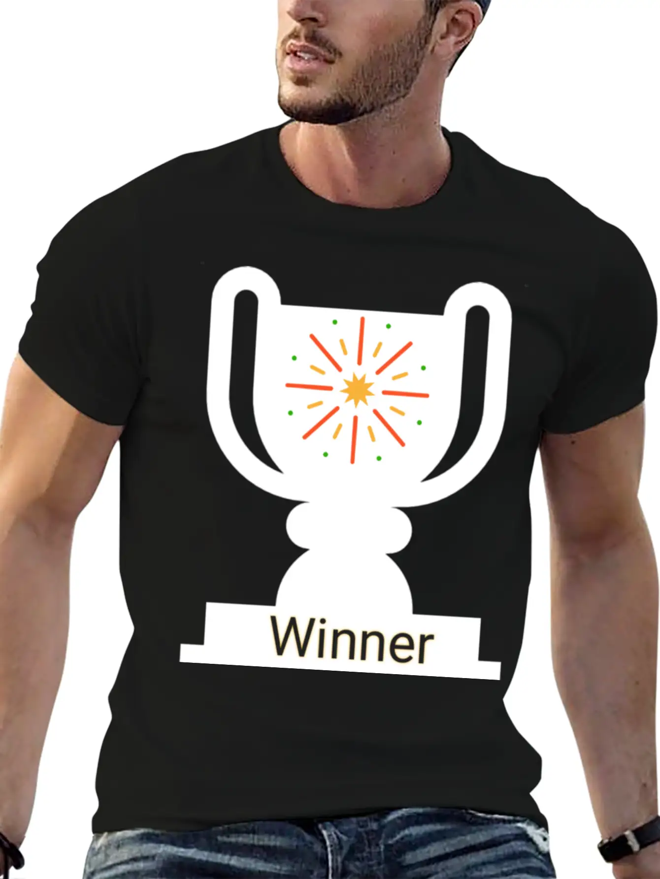 Winner Unisex Casual T-Shirt – Clean Design For Daily Comfort