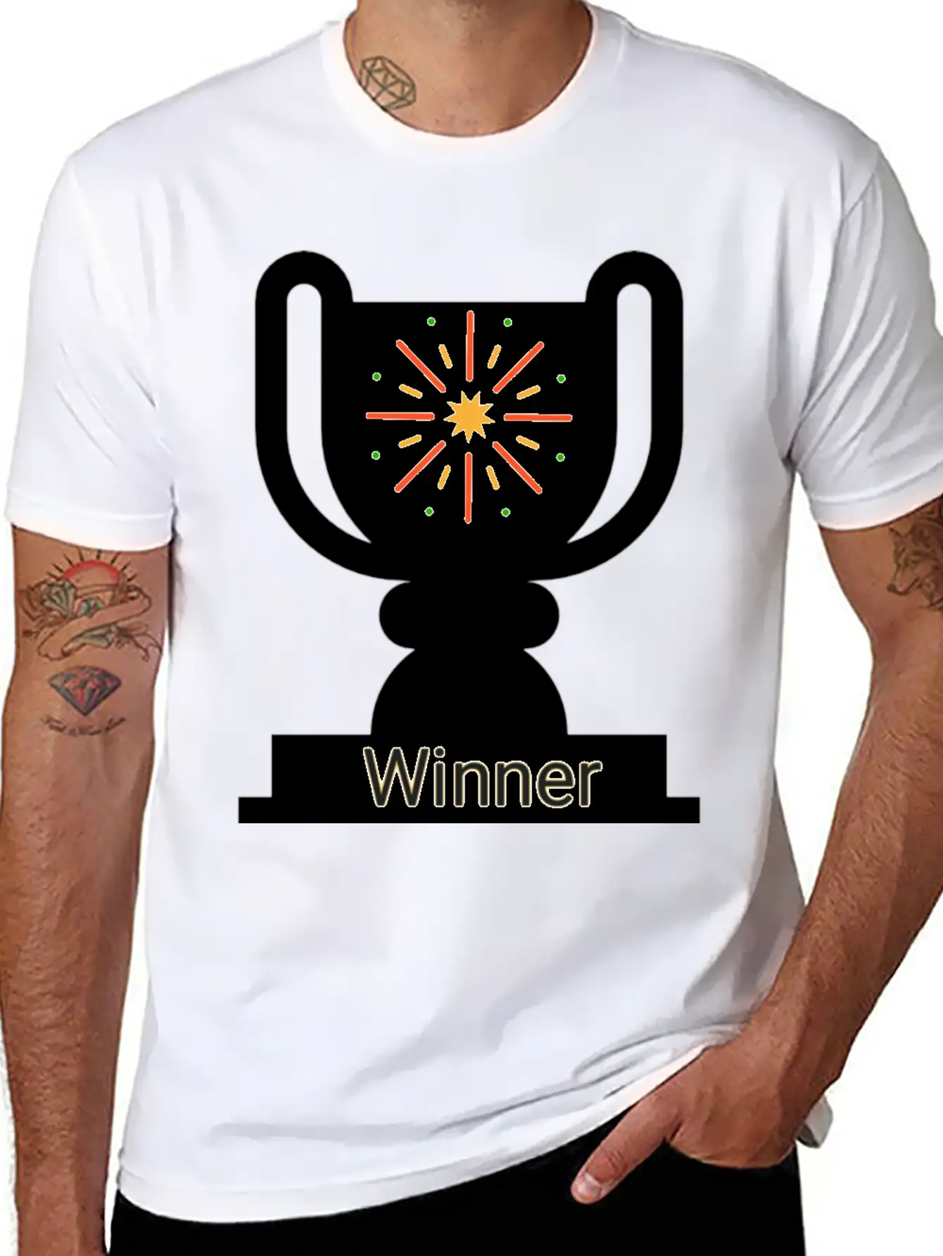 Winner Unisex Casual T-Shirt – Clean Design For Daily Comfort