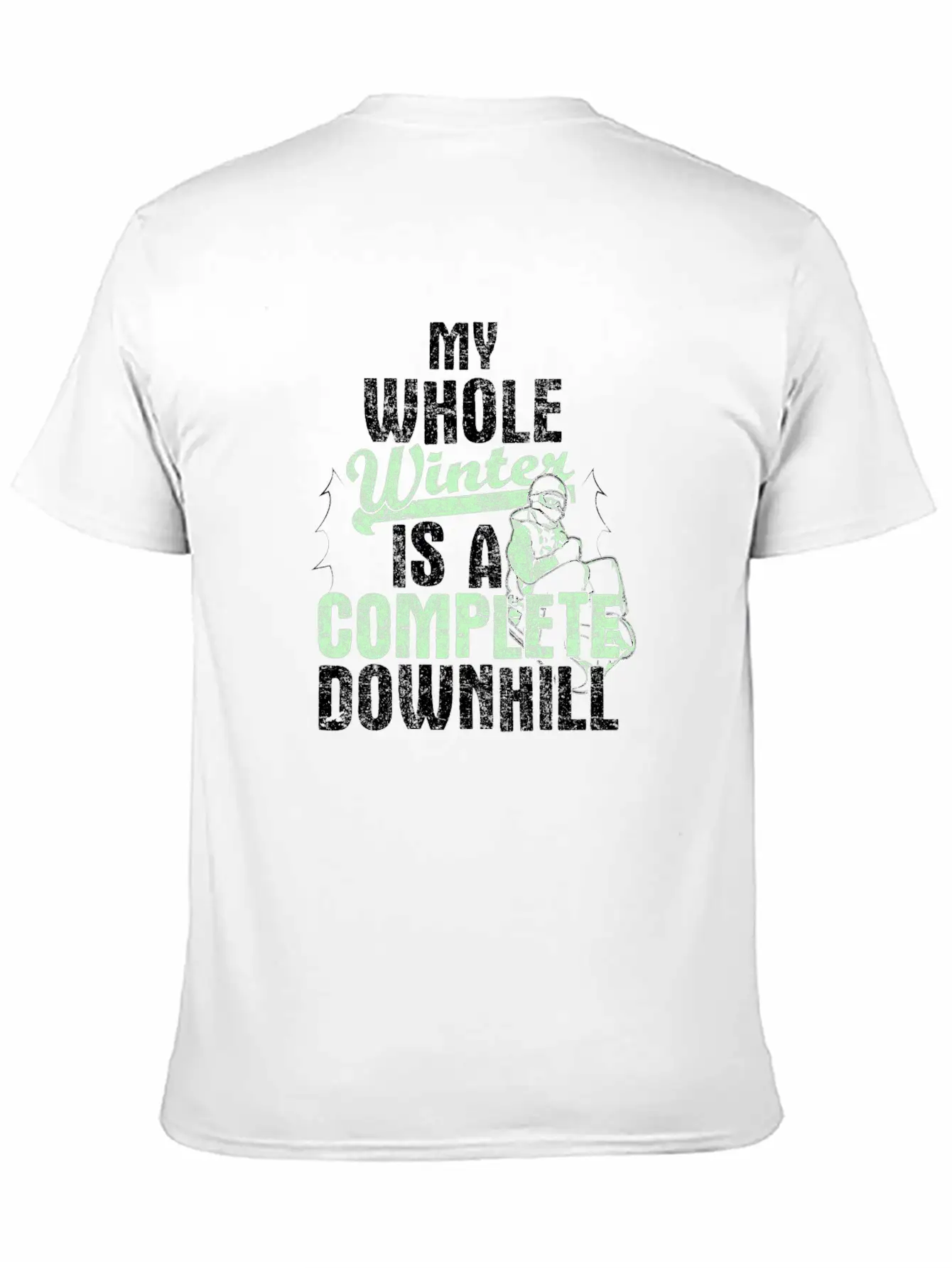 Winter Downhill Modern Fit Casual T-Shirt – Clean And Versatile Design