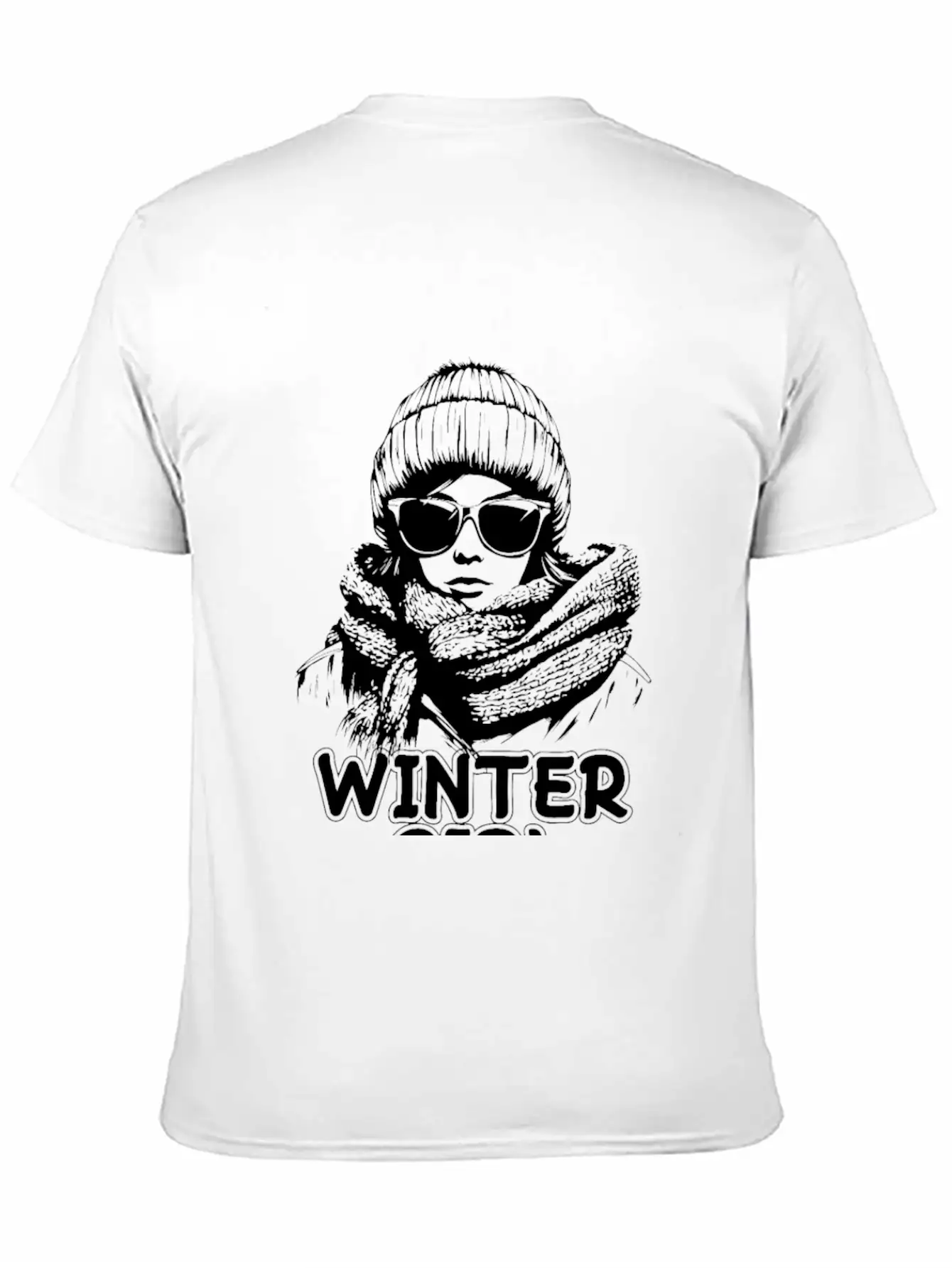 Winter Girl Modern Fit Casual T-Shirt ��� Clean And Versatile Design