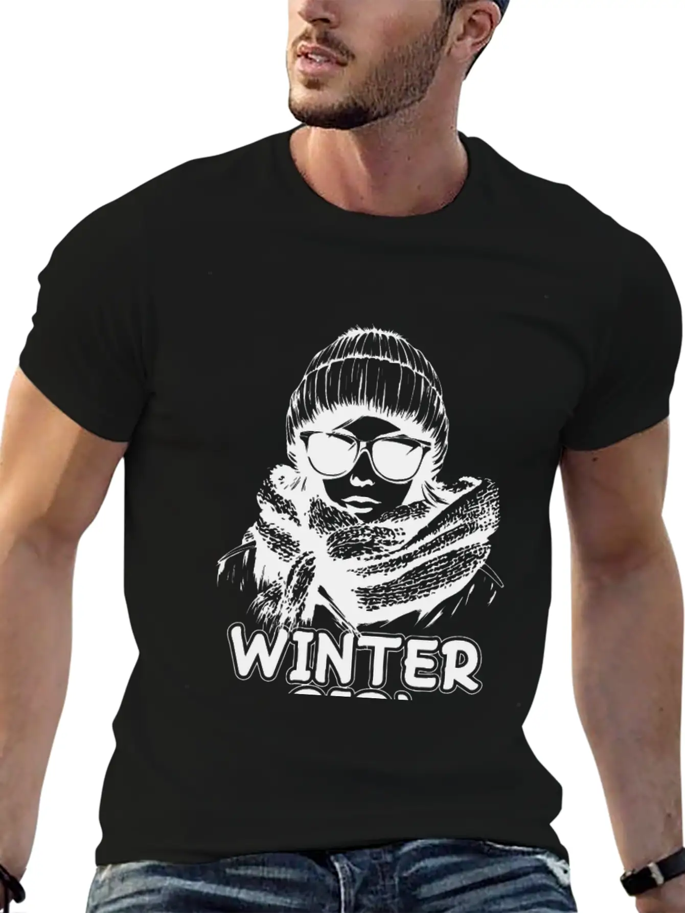 Winter Girl Modern Fit Casual T-Shirt ��� Clean And Versatile Design