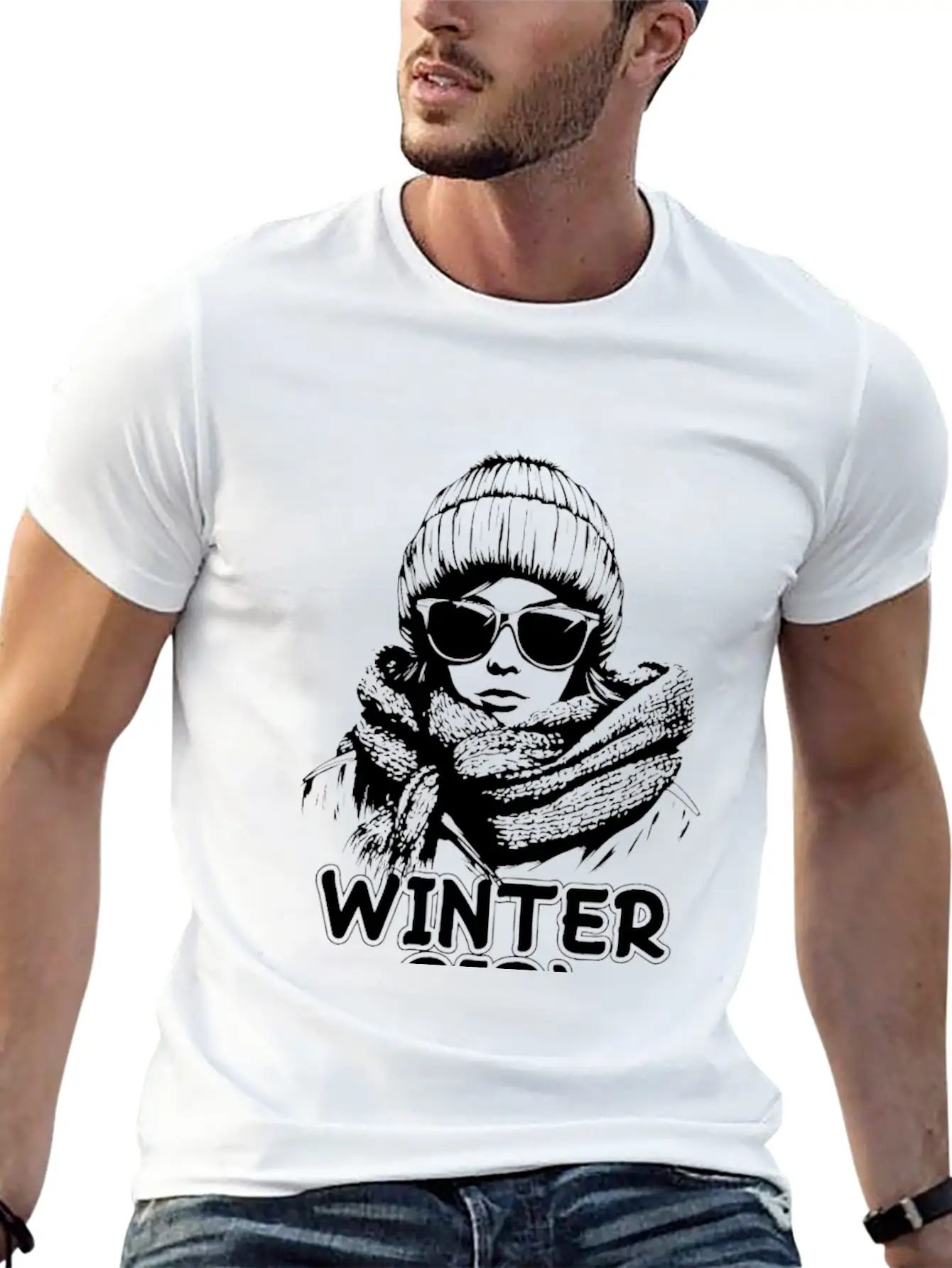 Winter Girl Modern Fit Casual T-Shirt ��� Clean And Versatile Design