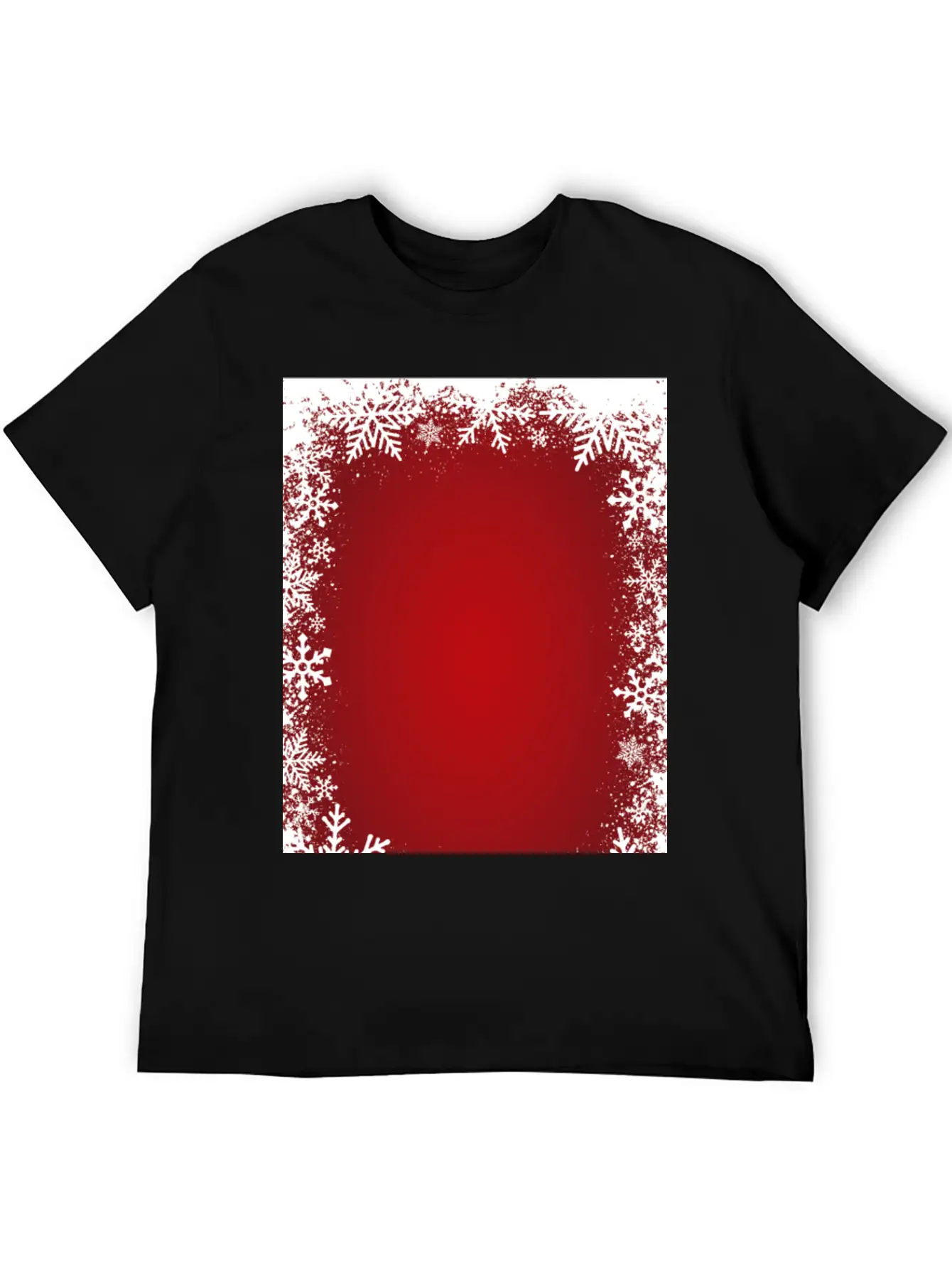 Winter Image Background Classic Fit Graphic Tee For Daily Comfort – Unisex Cotton Shirt