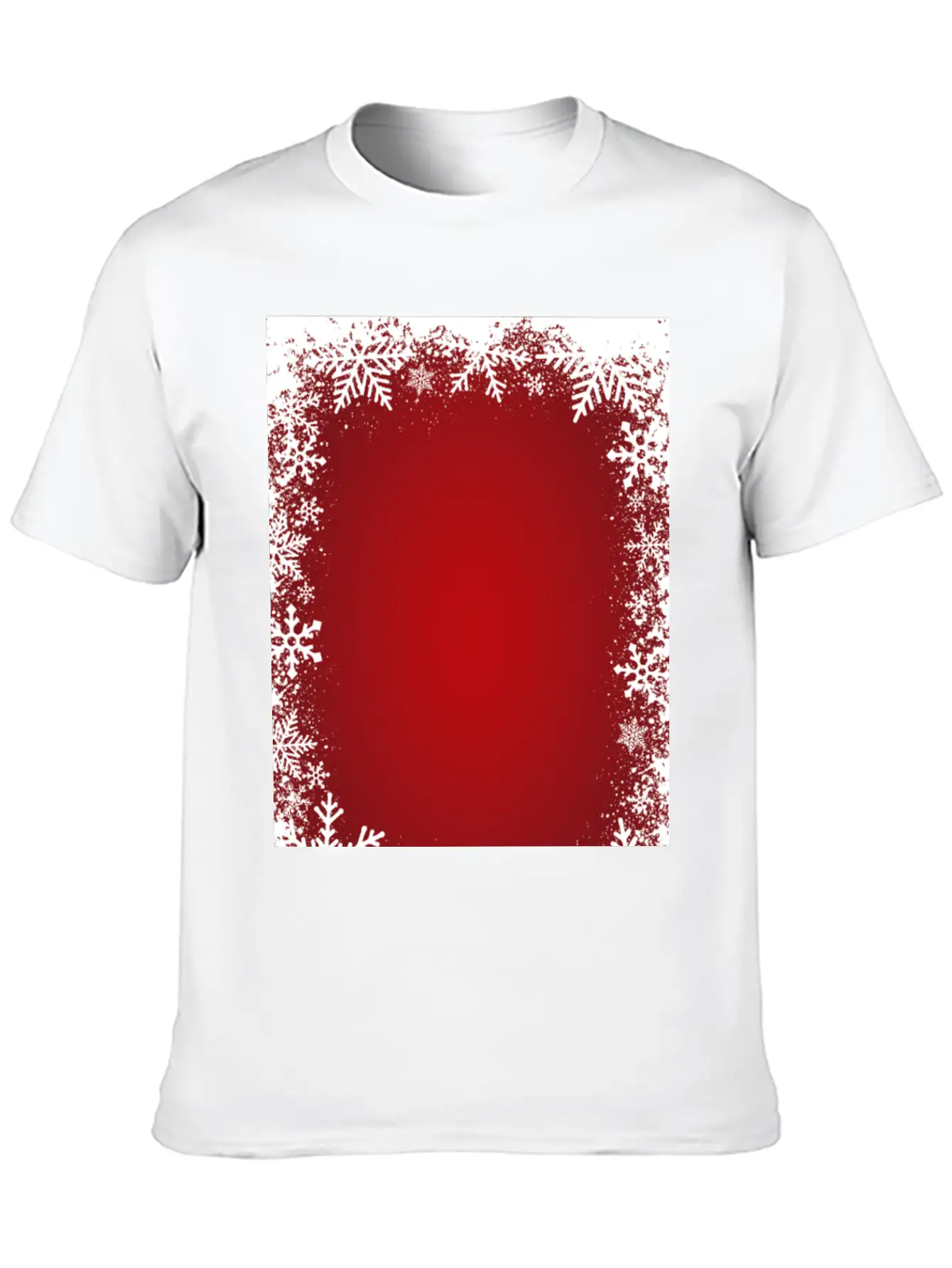 Winter Image Background Classic Fit Graphic Tee For Daily Comfort – Unisex Cotton Shirt