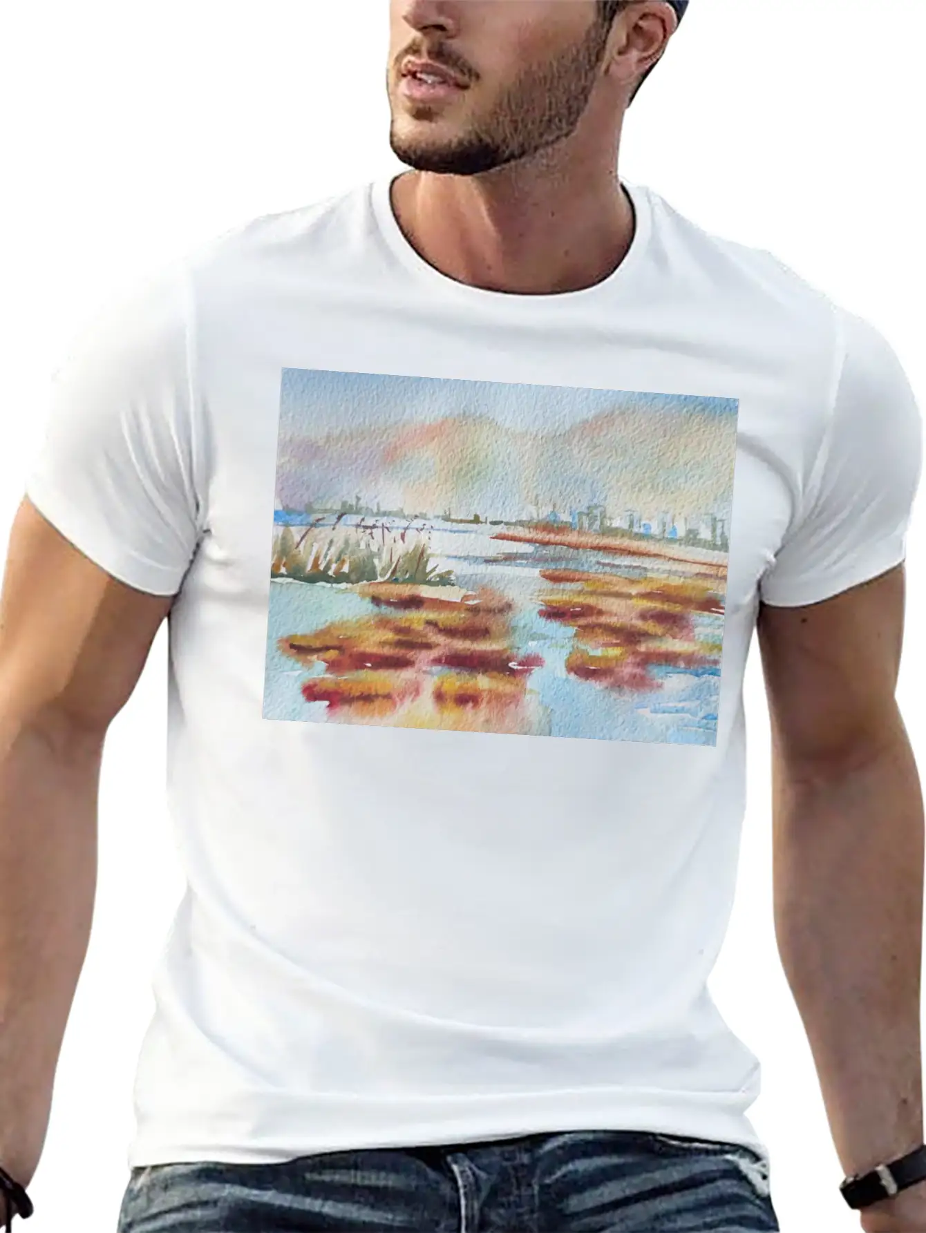 Winter Landscape Comfortable Minimalist Graphic Tee – Summer Style Essential