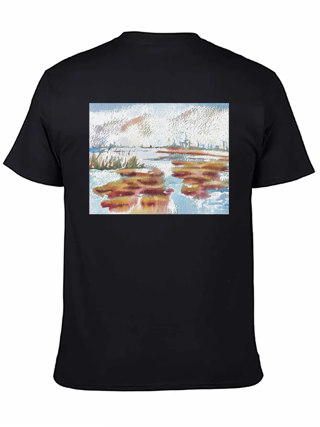 Winter Landscape Comfortable Minimalist Graphic Tee – Summer Style Essential