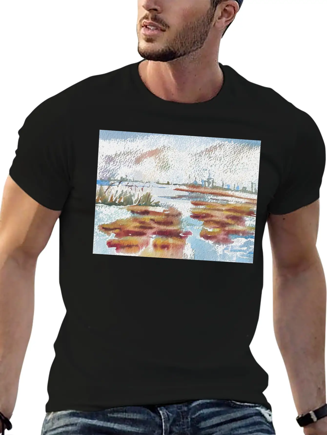 Winter Landscape Comfortable Minimalist Graphic Tee – Summer Style Essential