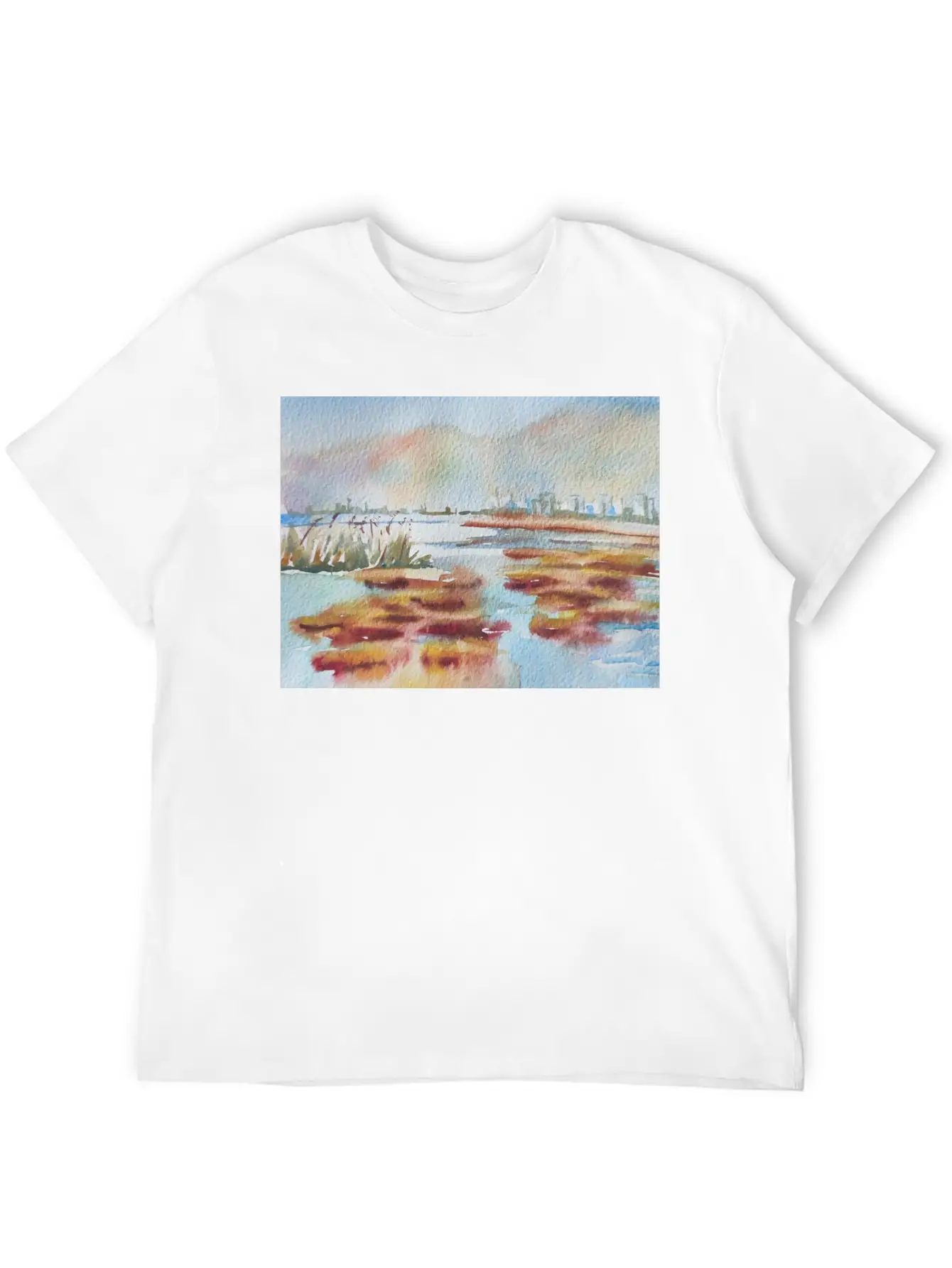 Winter Landscape Comfortable Minimalist Graphic Tee – Summer Style Essential