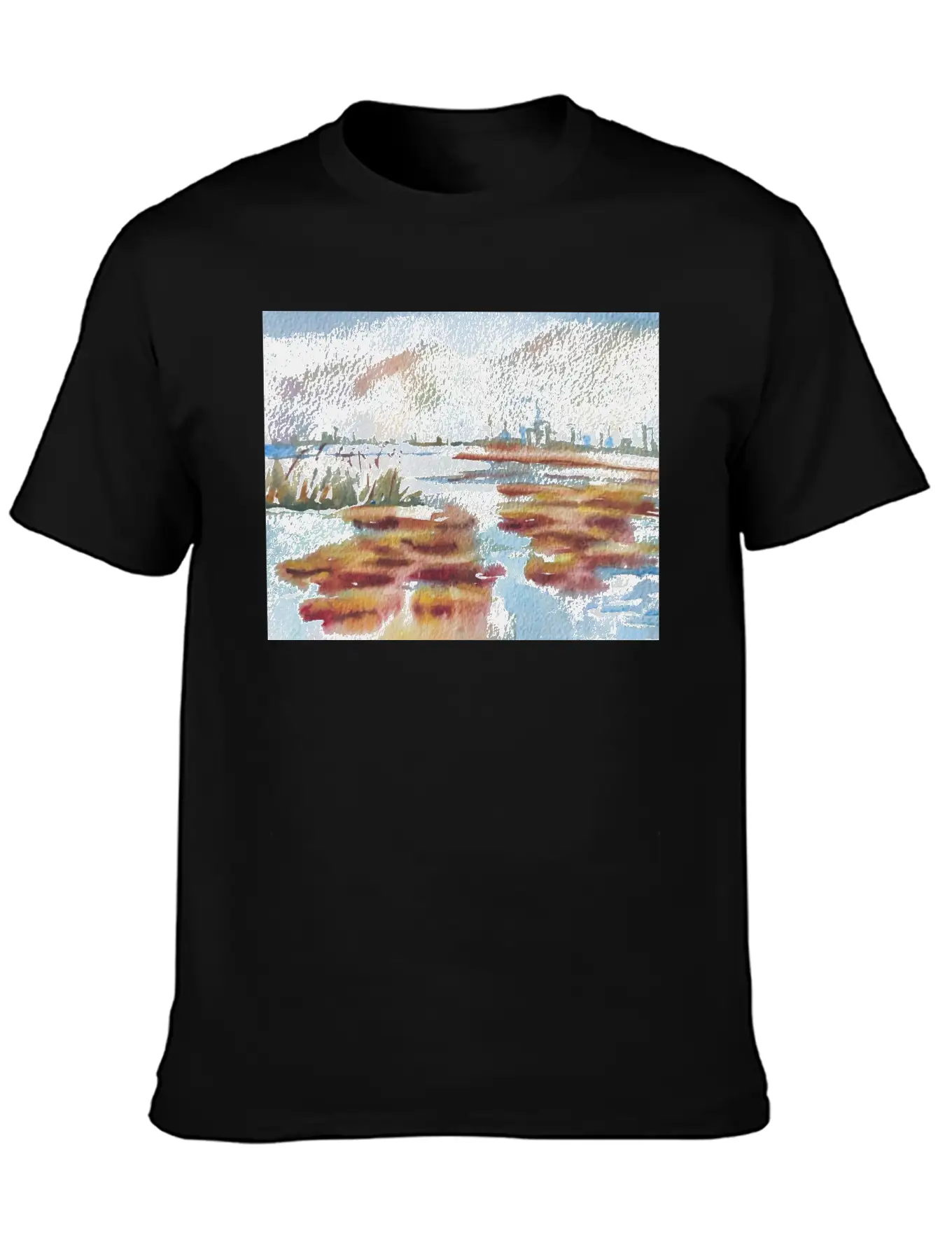 Winter Landscape Comfortable Minimalist Graphic Tee – Summer Style Essential