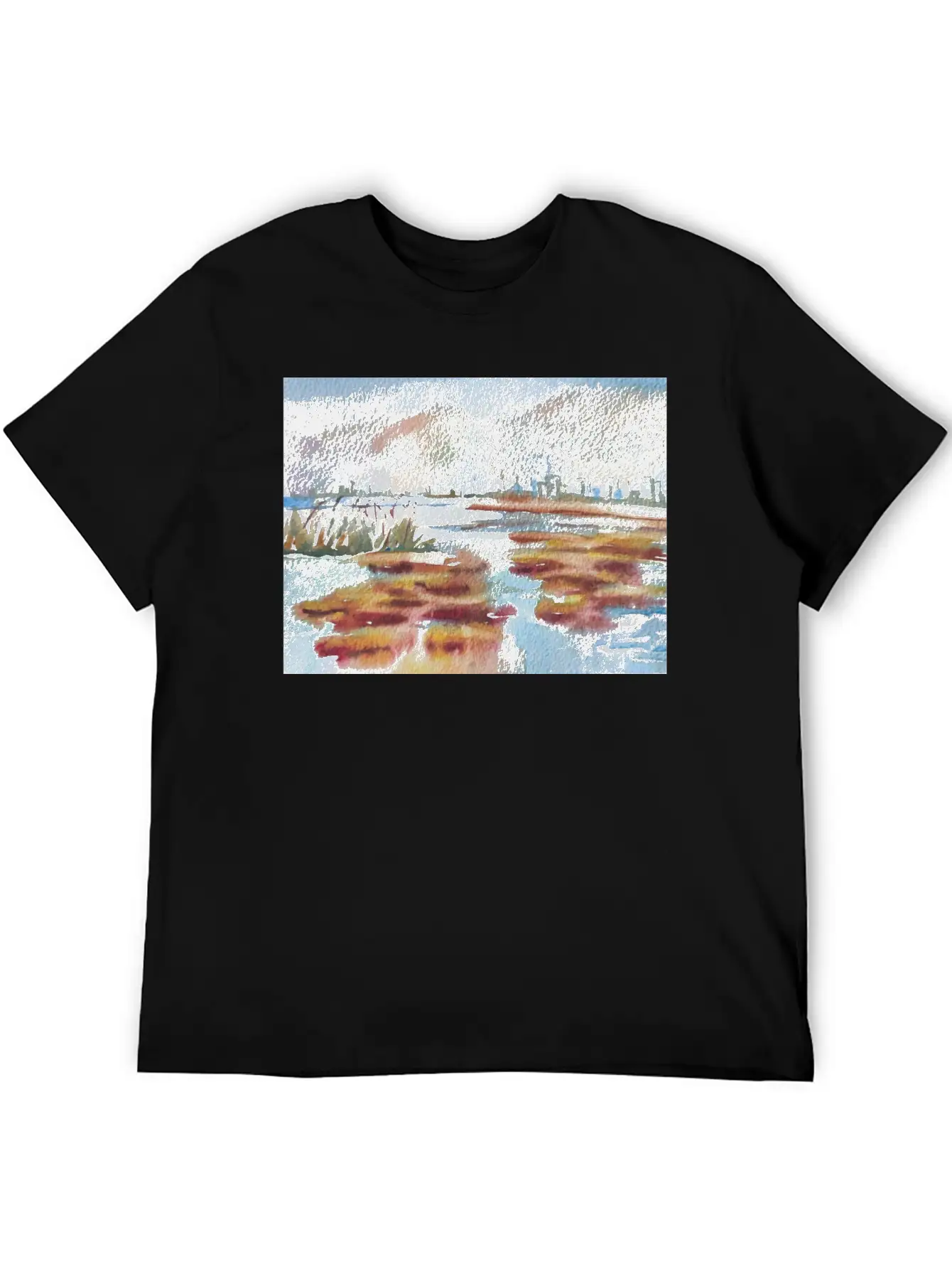 Winter Landscape Comfortable Minimalist Graphic Tee – Summer Style Essential