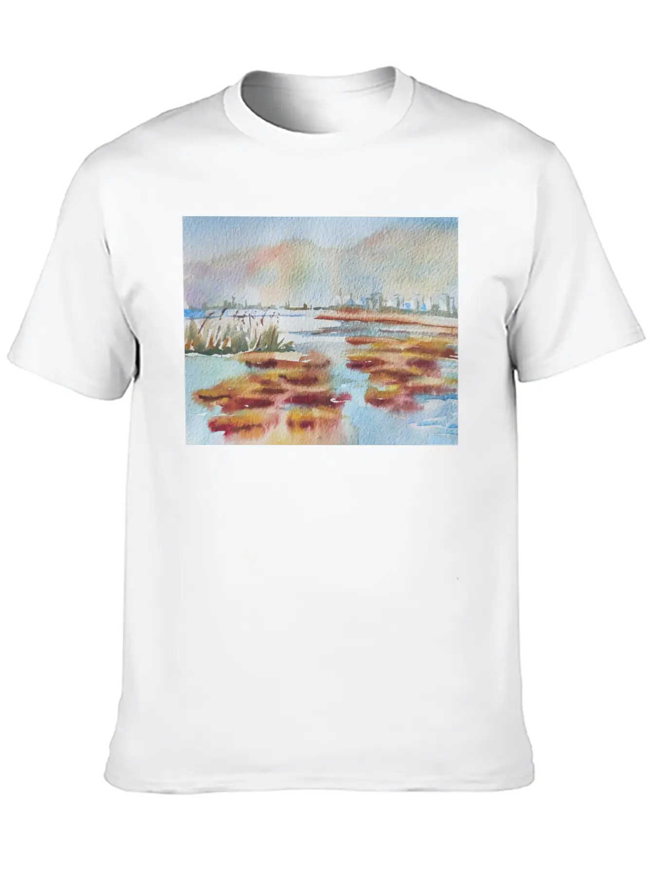 Winter Landscape Comfortable Minimalist Graphic Tee – Summer Style Essential