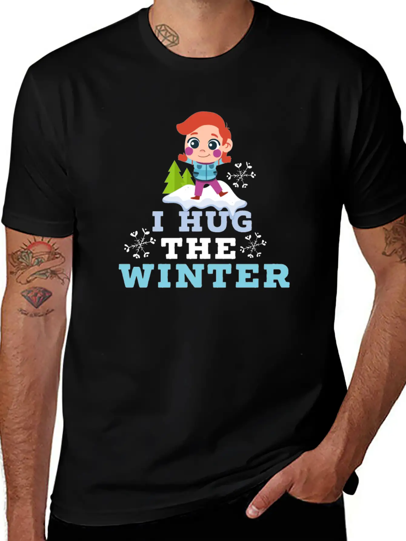 Winter Love Saying Relaxed Everyday Tee – Lightweight And Durable Cotton