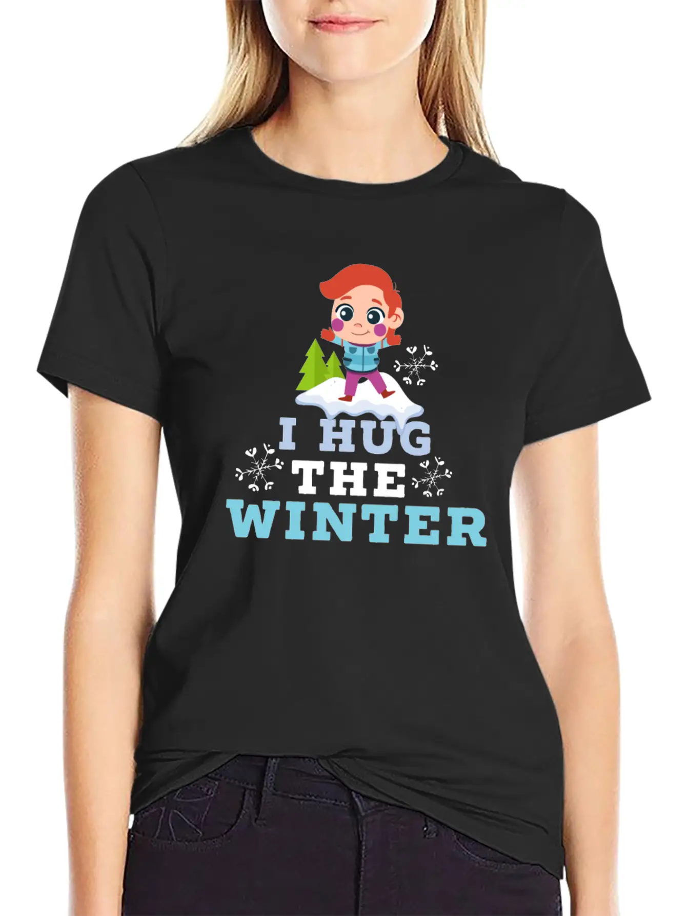 Winter Love Saying Relaxed Everyday Tee – Lightweight And Durable Cotton