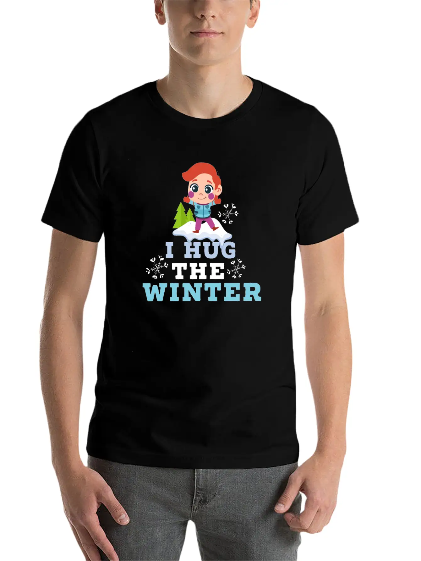 Winter Love Saying Relaxed Everyday Tee – Lightweight And Durable Cotton