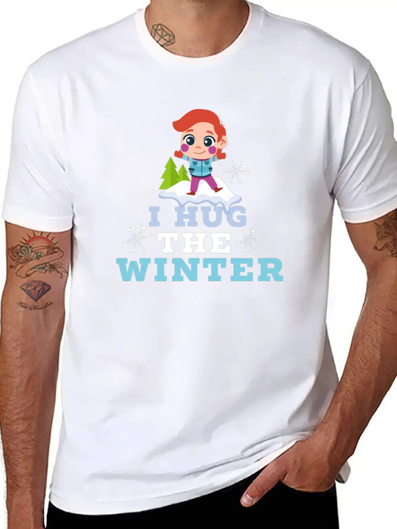 Winter Love Saying Relaxed Everyday Tee – Lightweight And Durable Cotton
