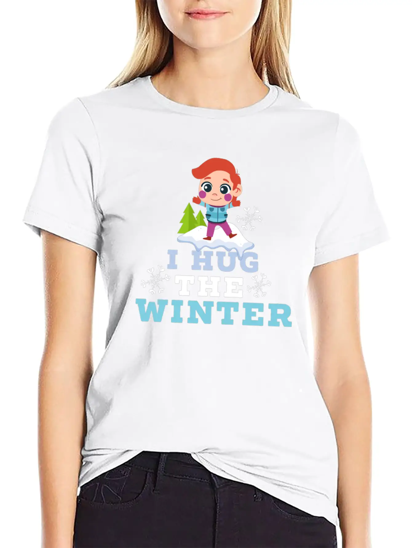 Winter Love Saying Relaxed Everyday Tee – Lightweight And Durable Cotton