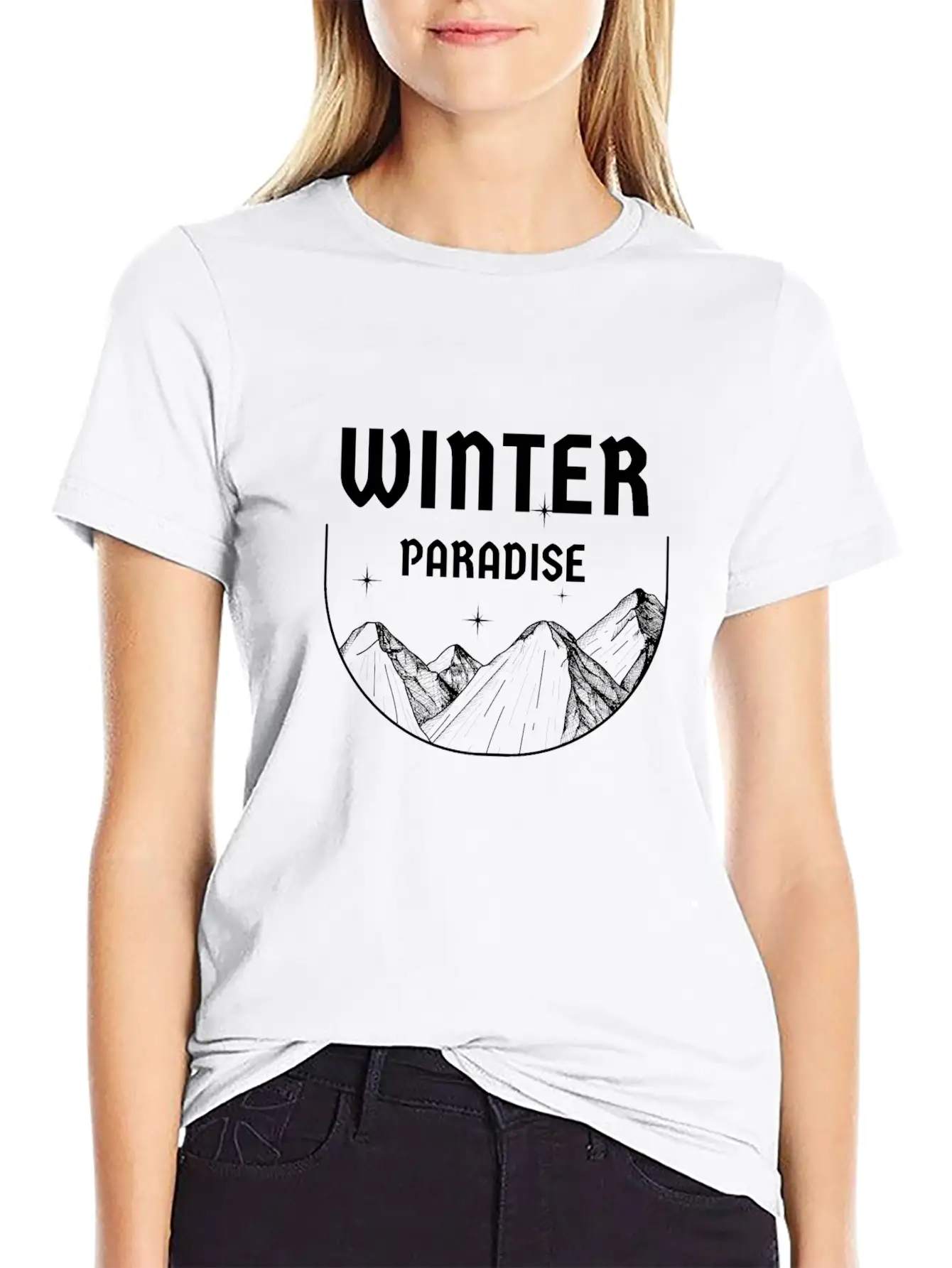Winter Paradis Classic Fit Graphic Tee For Daily Comfort – Unisex Cotton Shirt