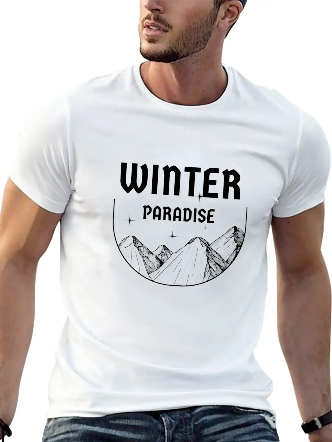 Winter Paradis Classic Fit Graphic Tee For Daily Comfort – Unisex Cotton Shirt