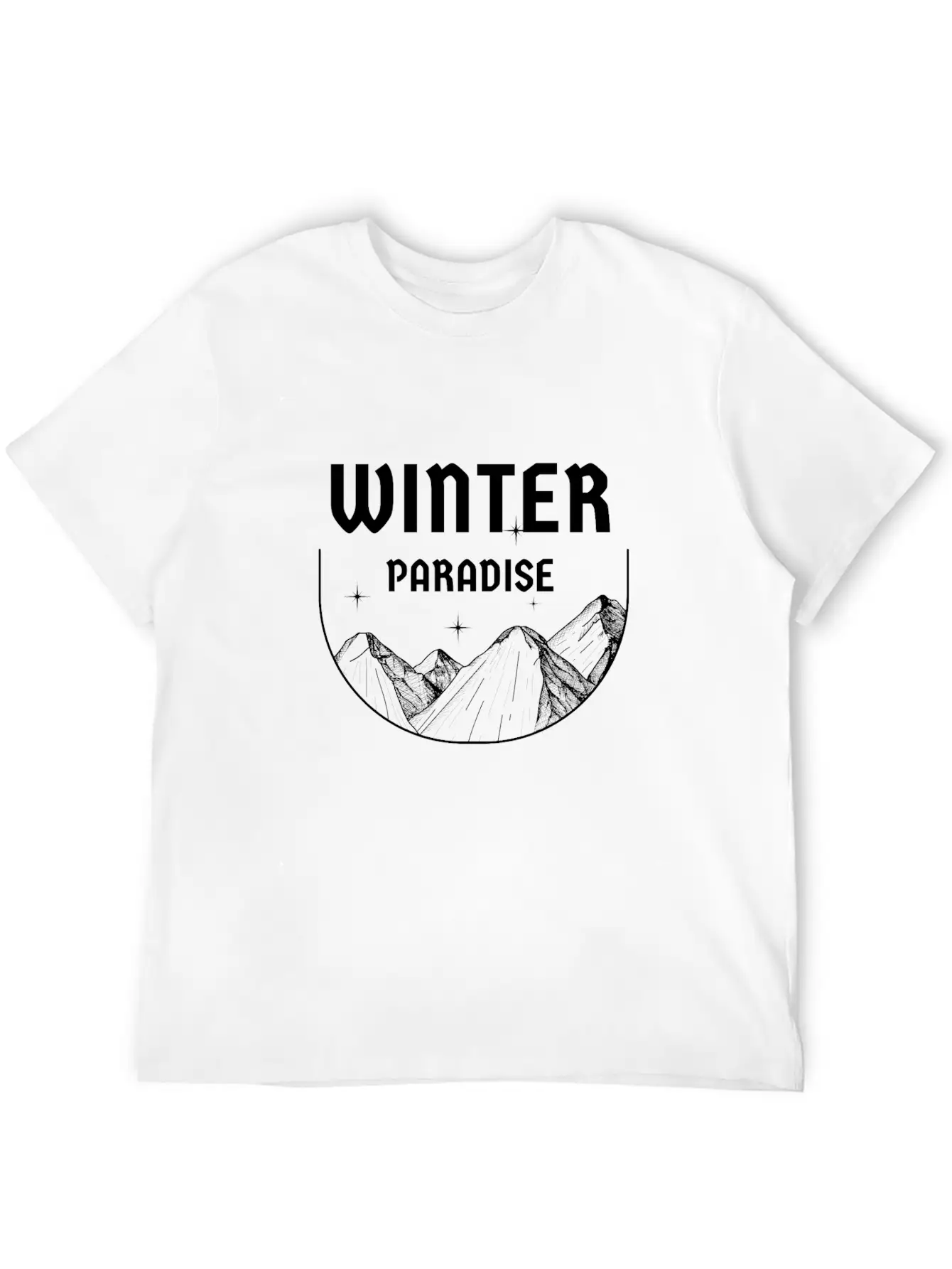Winter Paradis Classic Fit Graphic Tee For Daily Comfort – Unisex Cotton Shirt