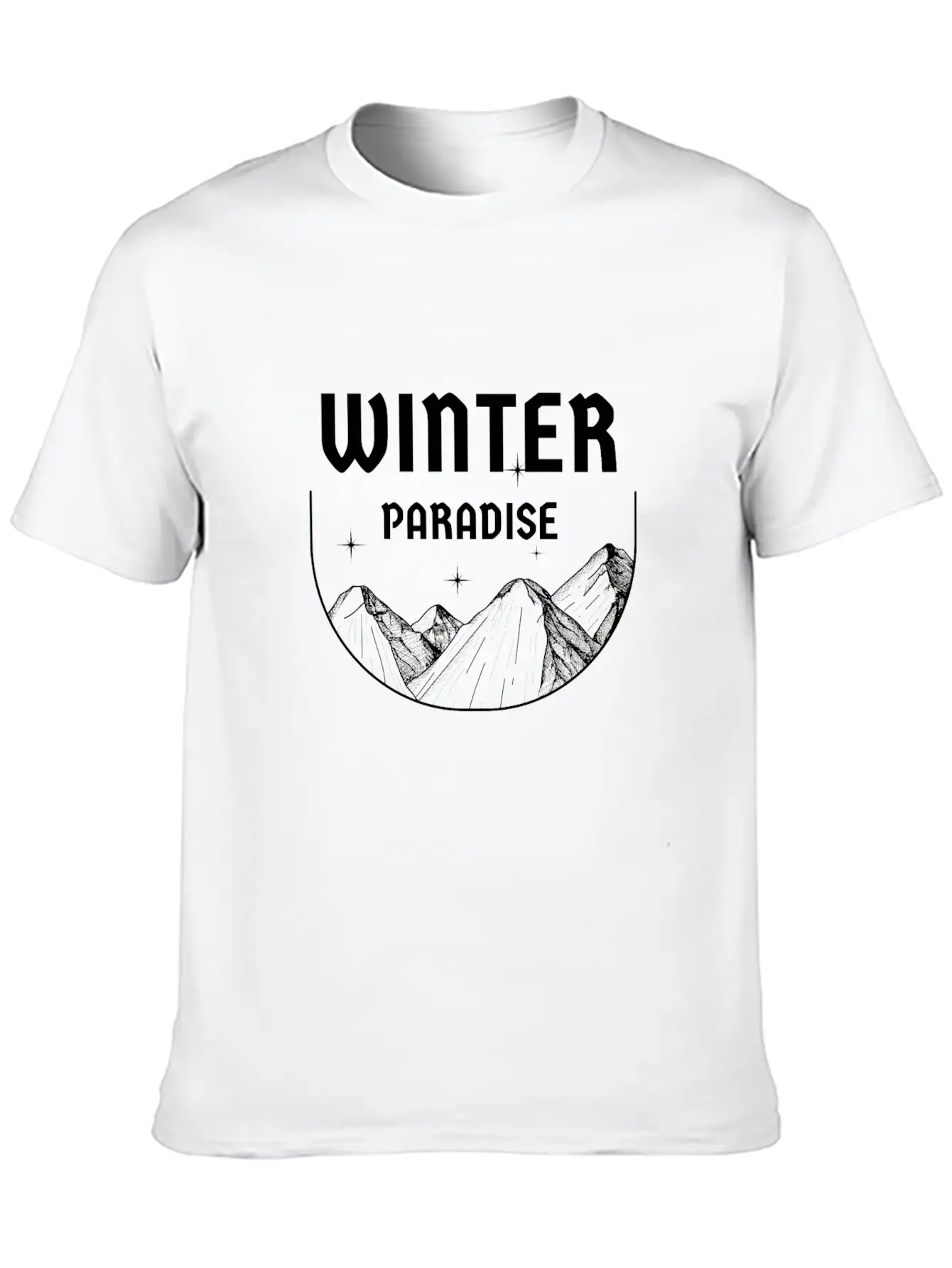 Winter Paradis Classic Fit Graphic Tee For Daily Comfort – Unisex Cotton Shirt