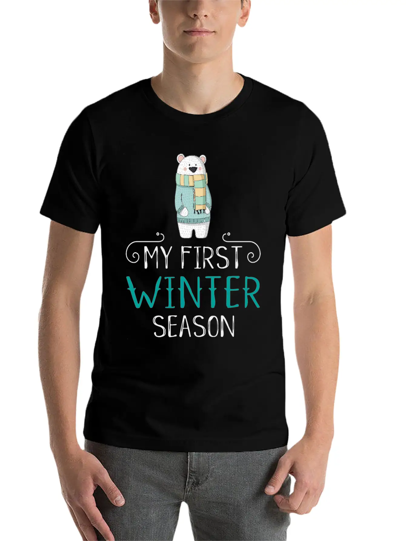 Winter Unisex Casual T-Shirt – Clean Design For Daily Comfort