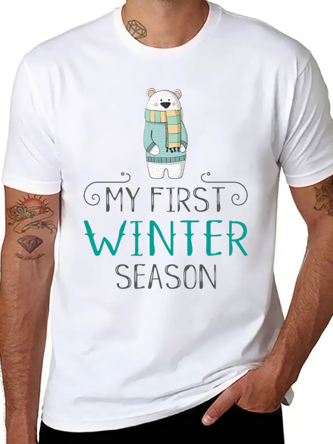 Winter Unisex Casual T-Shirt – Clean Design For Daily Comfort