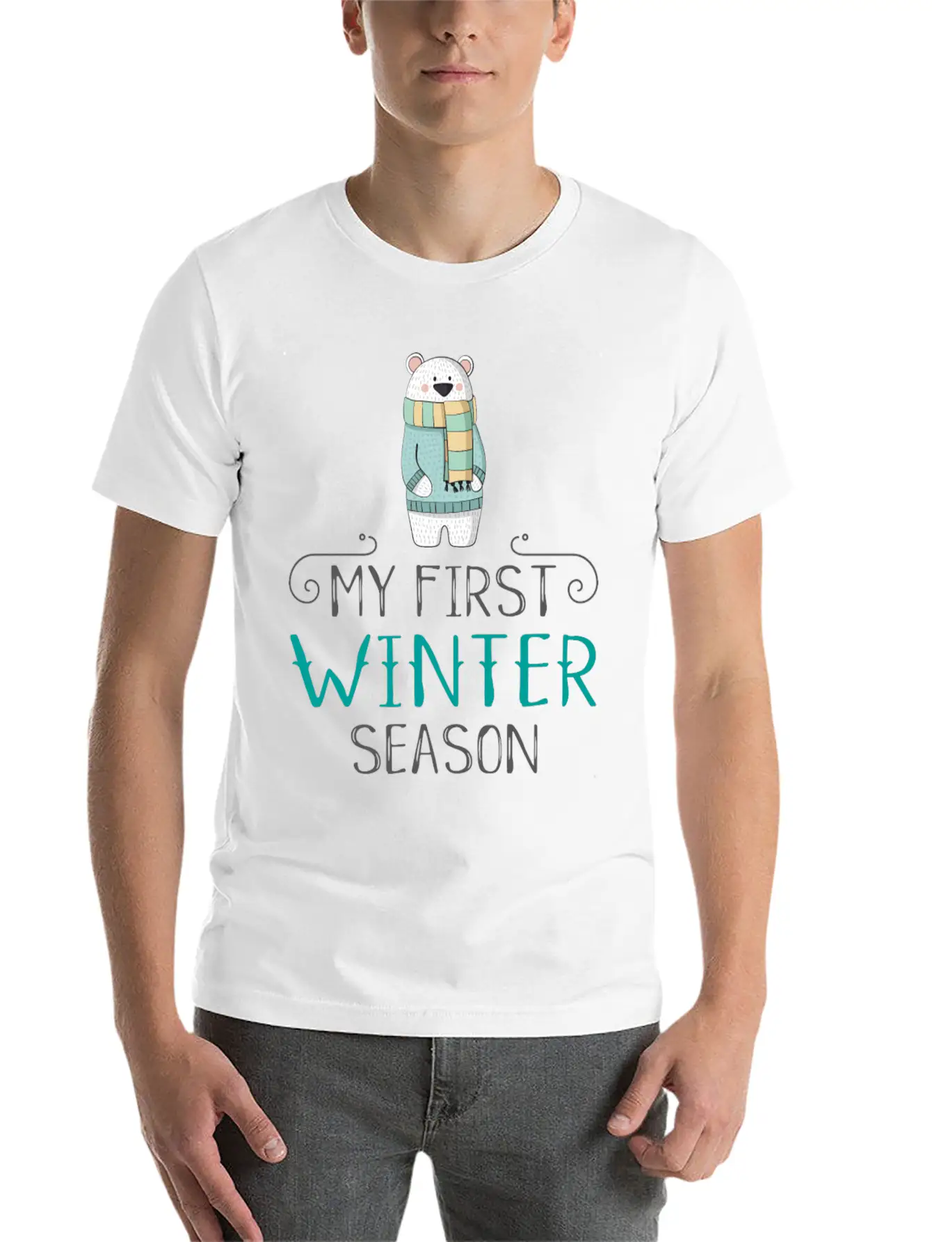Winter Unisex Casual T-Shirt – Clean Design For Daily Comfort