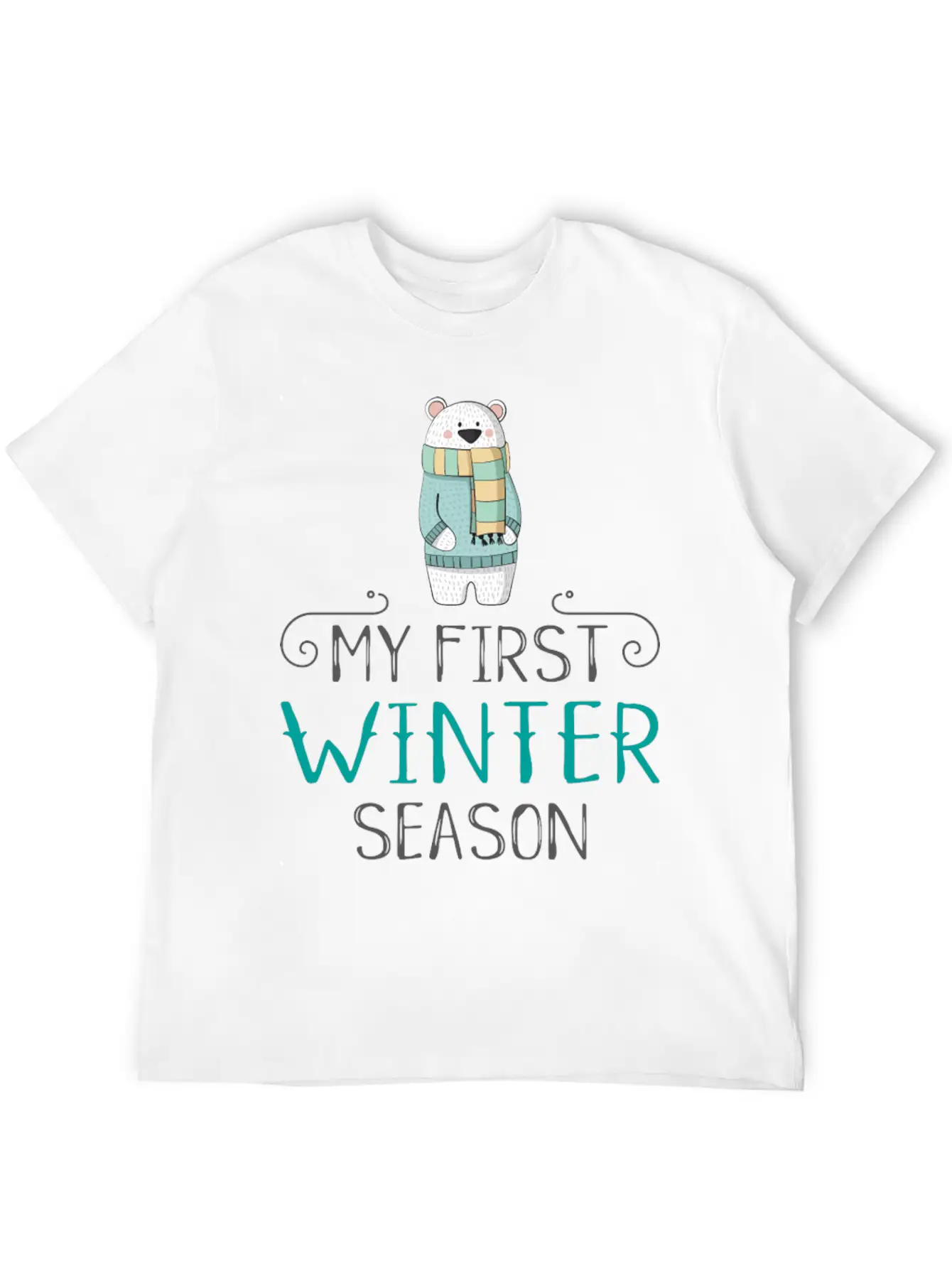 Winter Unisex Casual T-Shirt – Clean Design For Daily Comfort