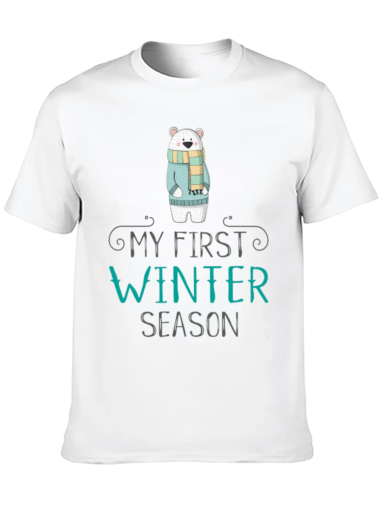 Winter Unisex Casual T-Shirt – Clean Design For Daily Comfort