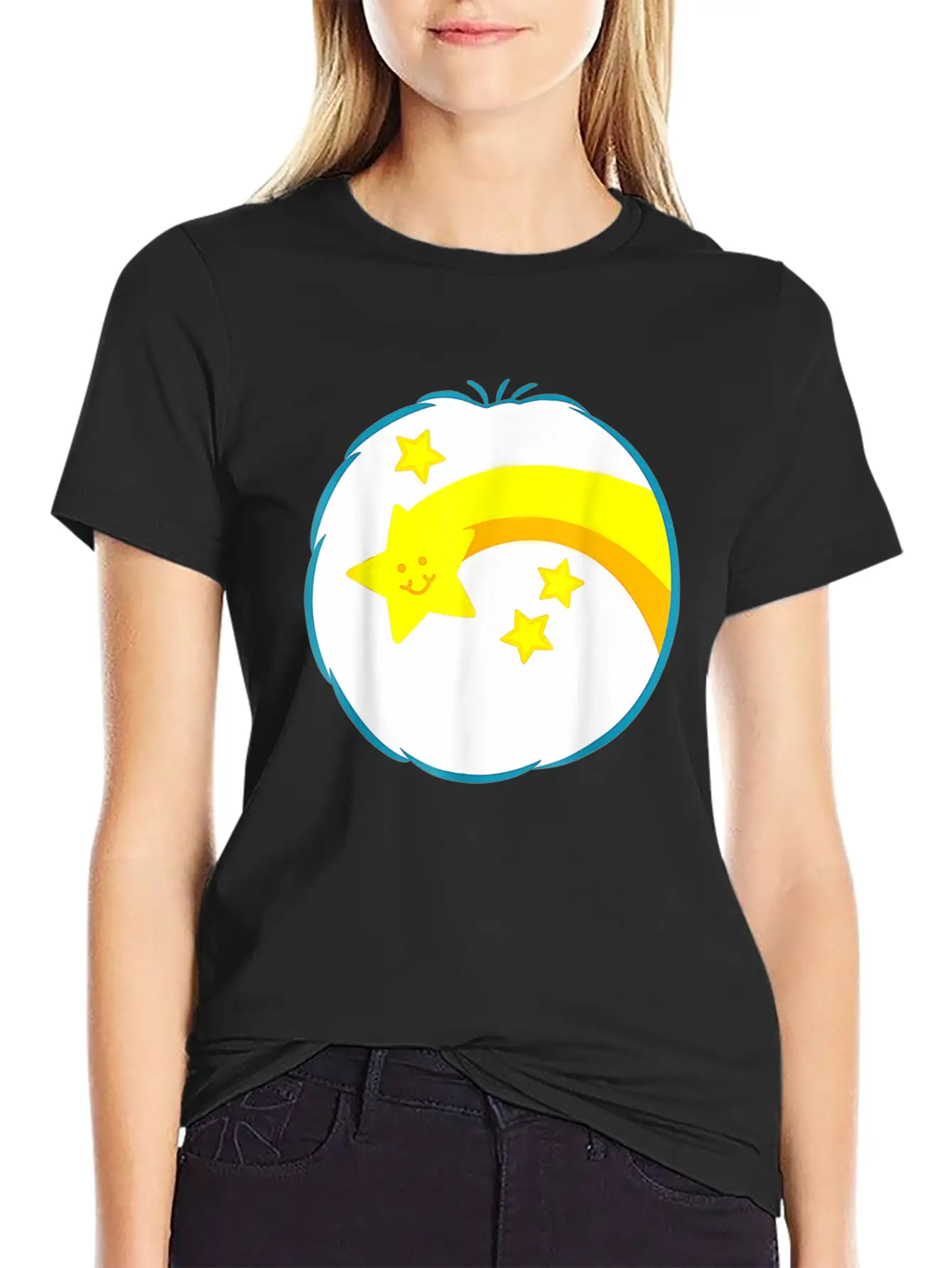 Wish-heart-Care-For-Bear-Wish-Costume Halloween Gi Basic Graphic T-Shirt – Daily Comfort In Soft Cotton